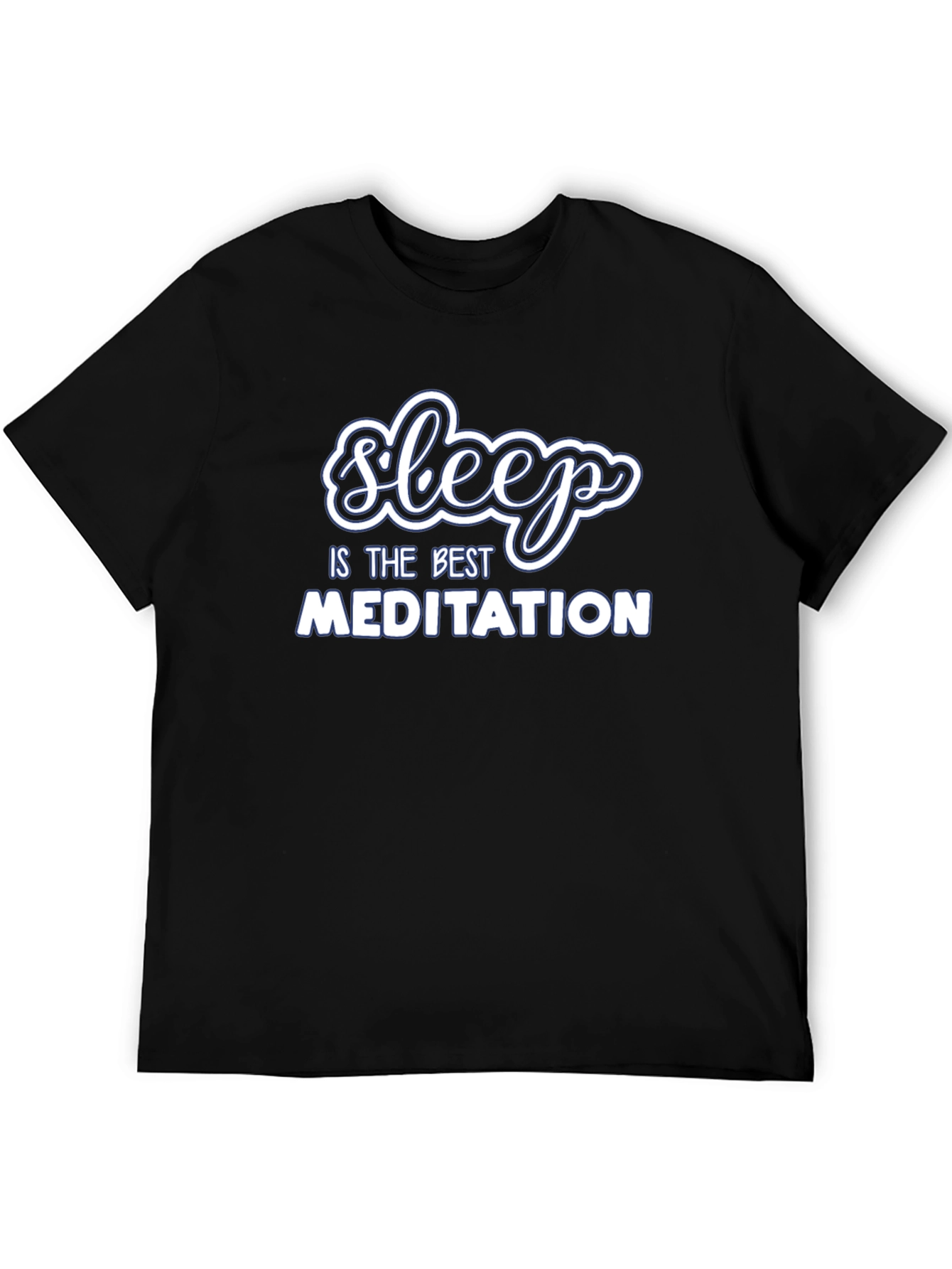Black Sleep is the Best Meditation Graphic T-Shirt view 5