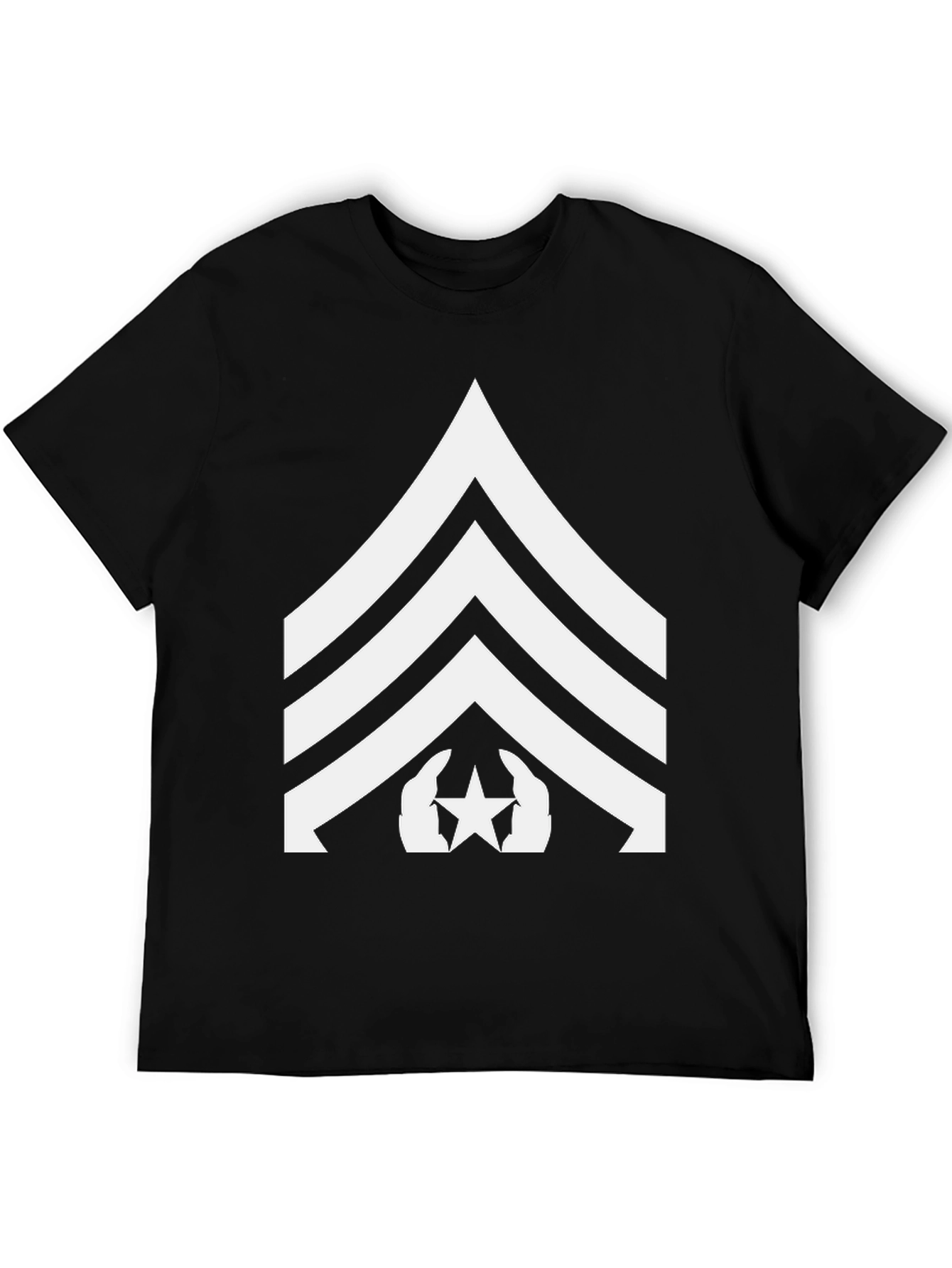 Black Military Sergeant T-Shirt view 5