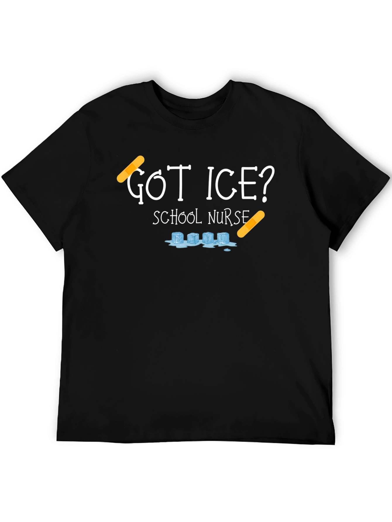Black Got Ice? School Nurse T-Shirt view 5