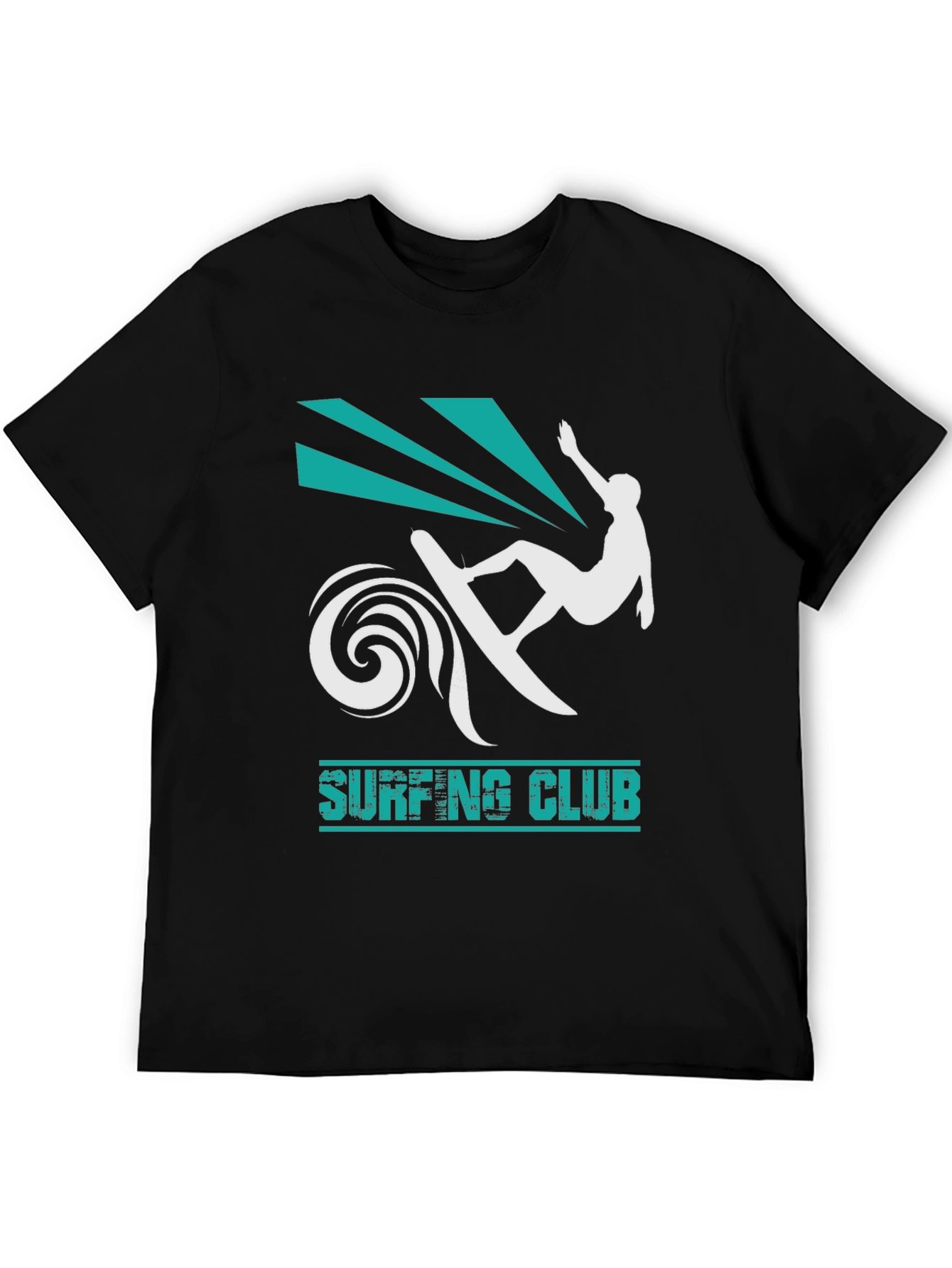 Black Surfing Club Black T-Shirt view 5
