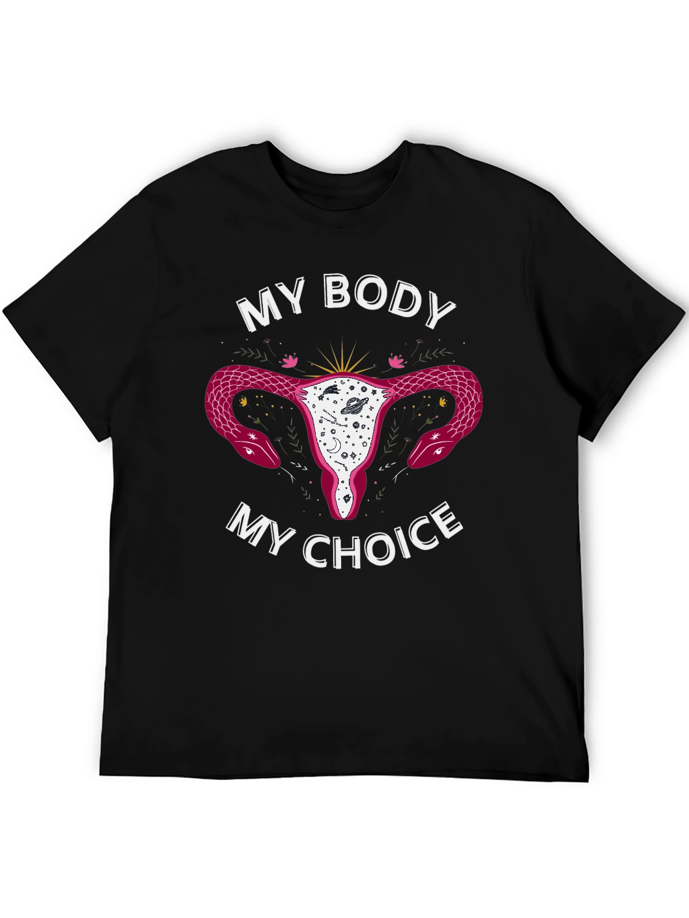Black My Body My Choice Graphic T-Shirt view 5