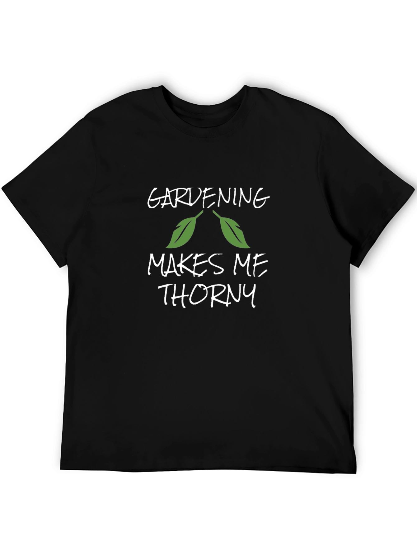 Black Gardening Makes Me Thorny T-Shirt view 5