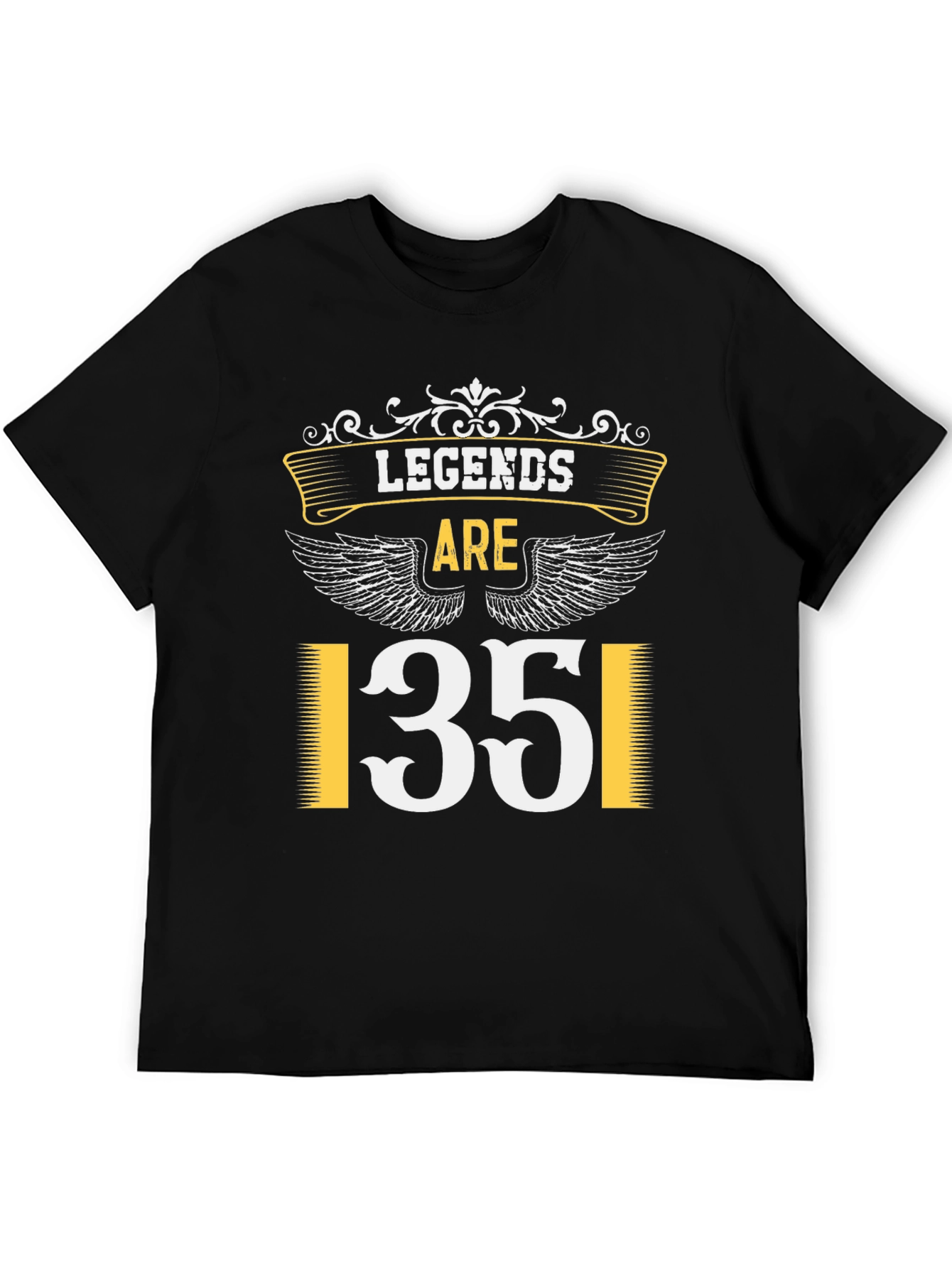 Black Legends Are 35 Birthday T-Shirt view 5