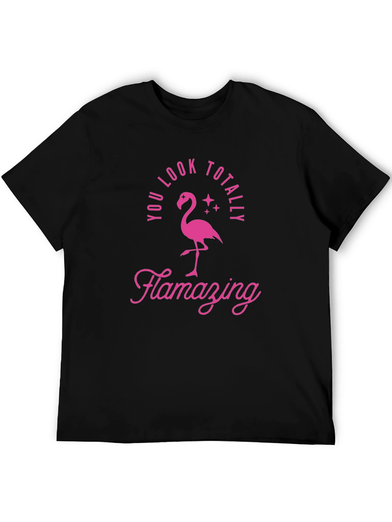 Black Flamazing Flamingo Graphic Tee - You Look Totally... view 5