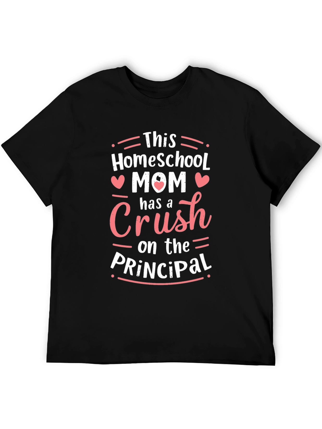 Black Homeschool Mom Crush on the Principal T-Shirt view 5