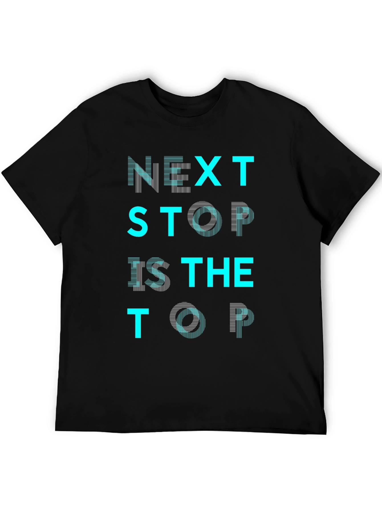 Black Next Stop is the Top Graphic T-Shirt view 5