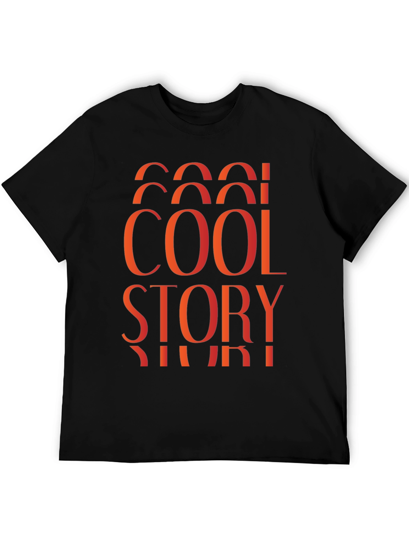 Black Cool Story Graphic T-Shirt - Black view 5