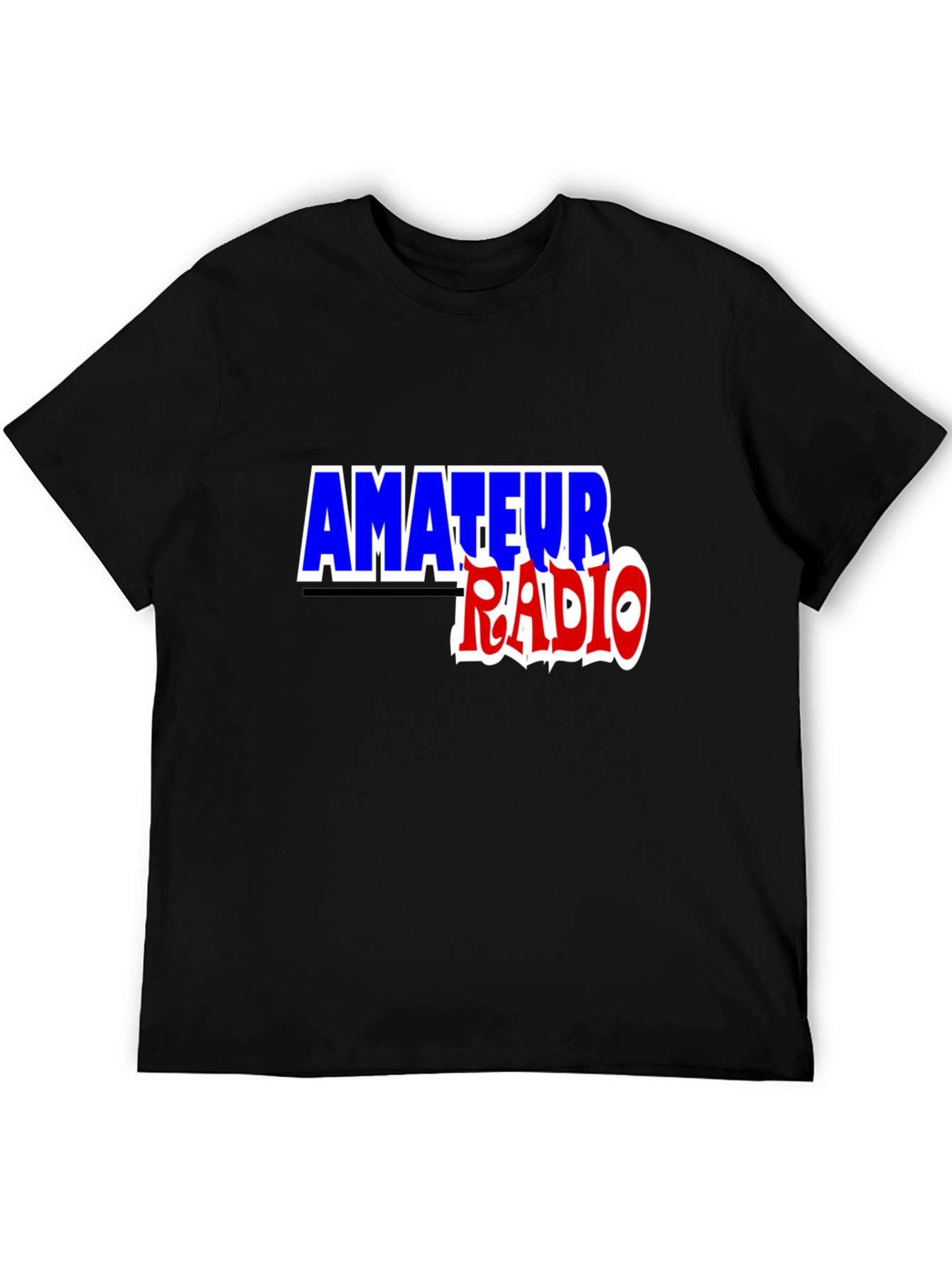 Black Amateur Radio T-Shirt - Black Ham Radio Tee view 5