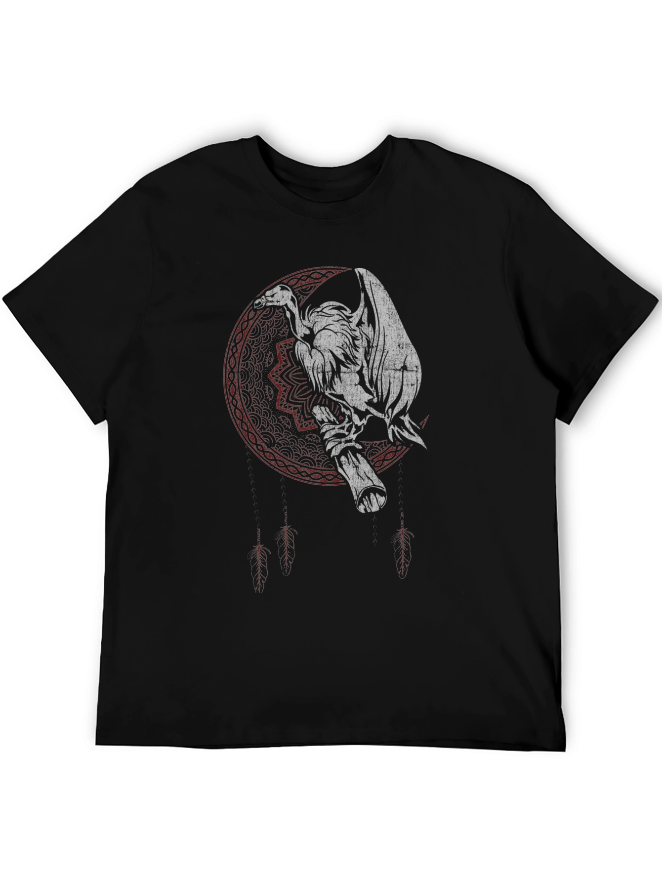 Black Vulture Graphic Tee - Dark Gothic Design view 5