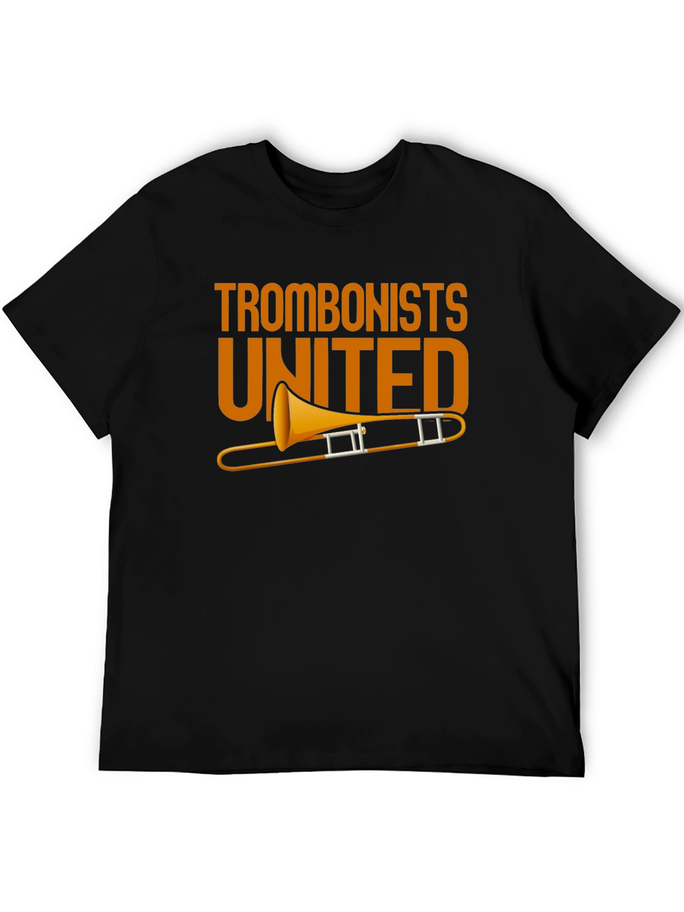 Black Trombonists United Graphic T-Shirt - Music Lover Tee view 5