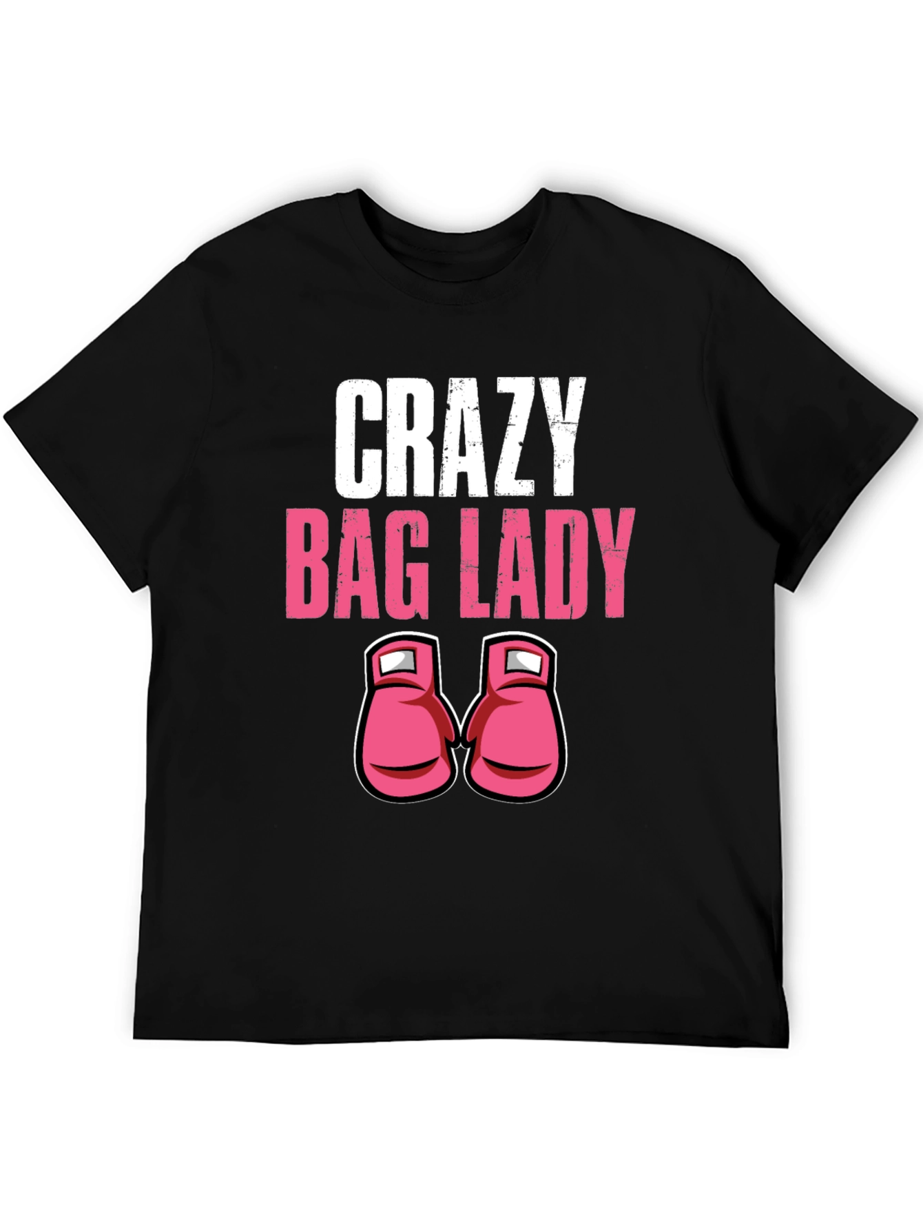 Black Crazy Bag Lady T-Shirt view 5