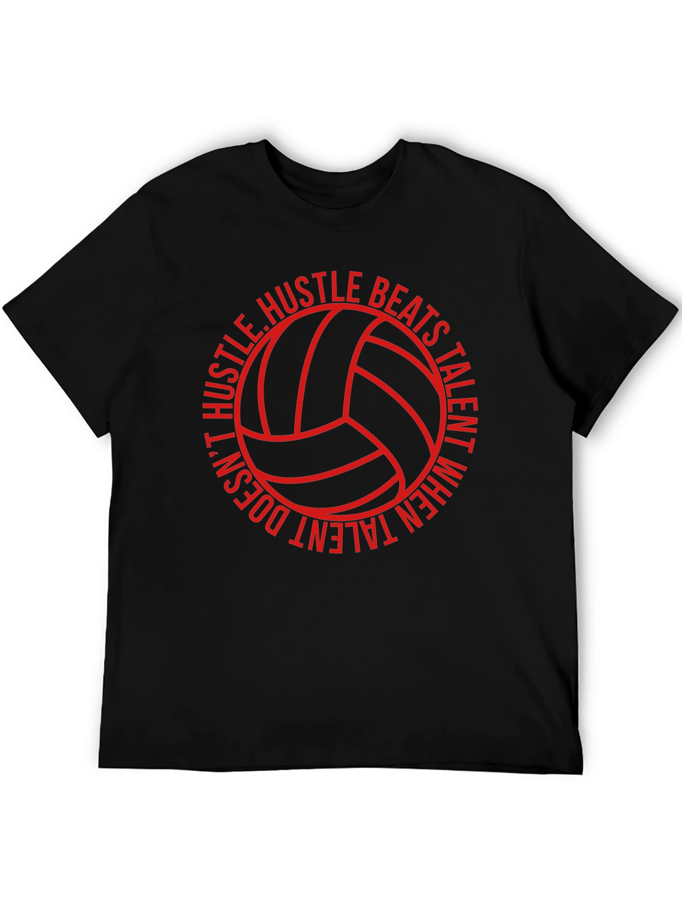 Hustle Beats Talent Volleyball Graphic Tee - 5