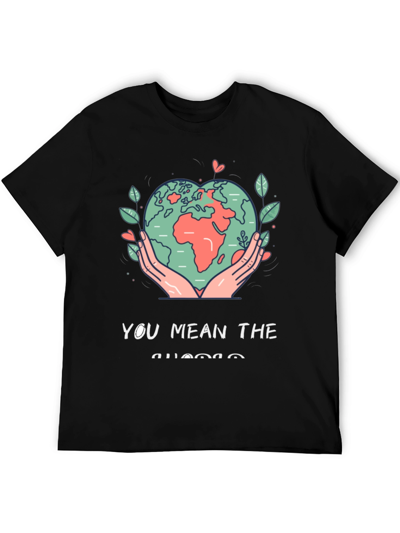 Black Earth Heart Graphic Tee - You Mean the World view 5
