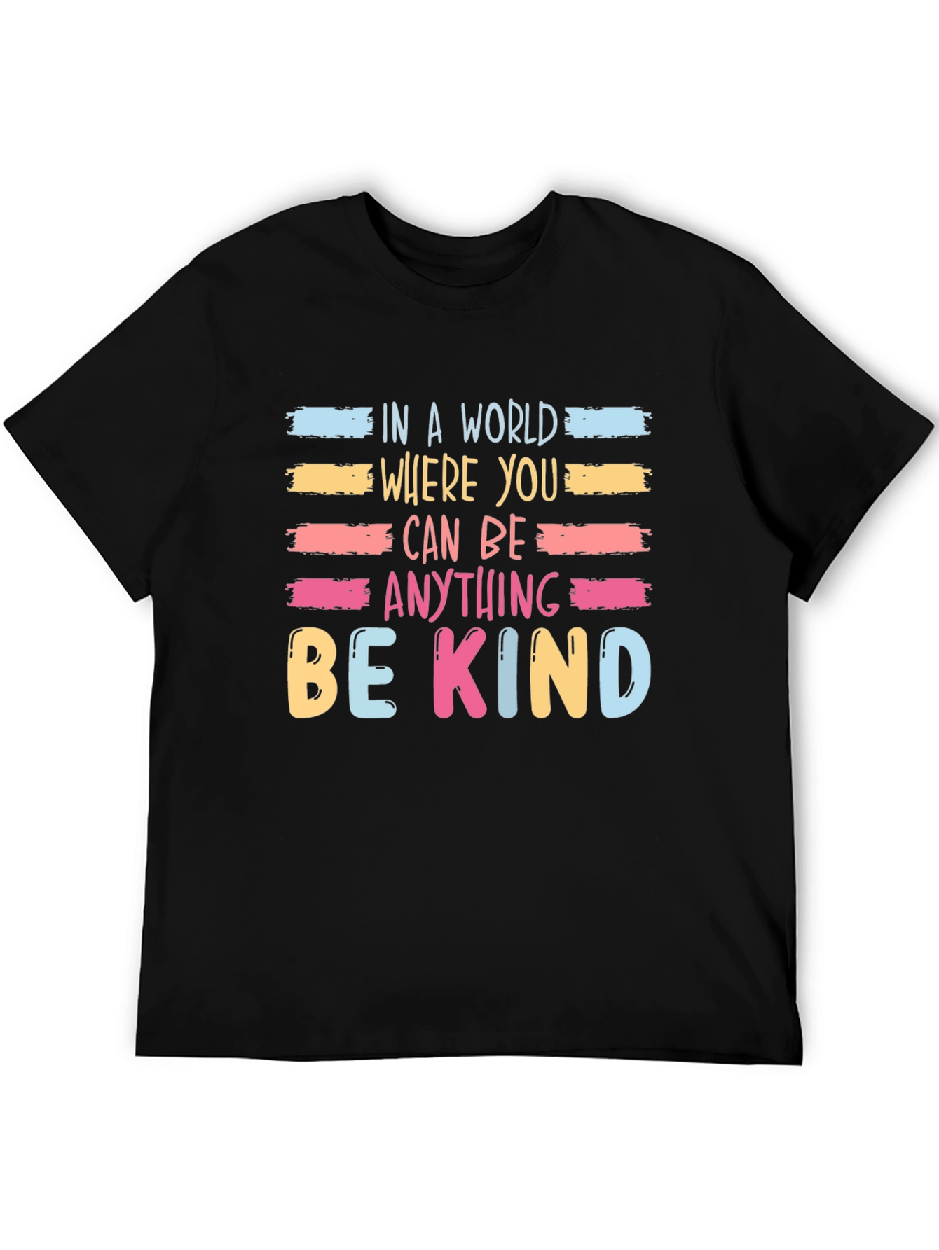 Black Be Kind T-Shirt - Trendy Graphic Tee view 5