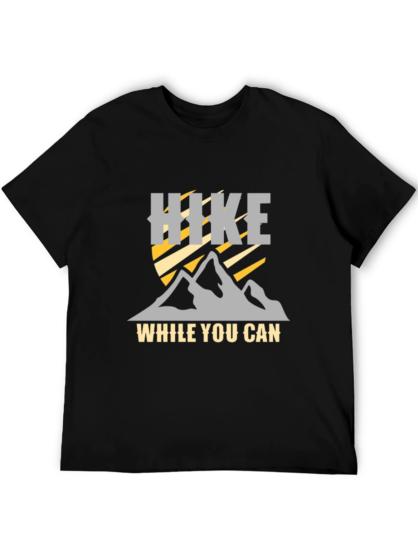 Black Hike While You Can Graphic T-Shirt view 5