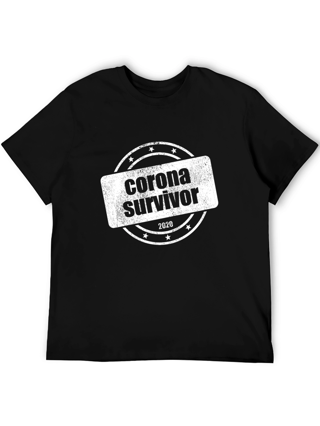 Black Corona Survivor 2020 T-Shirt - Black view 5