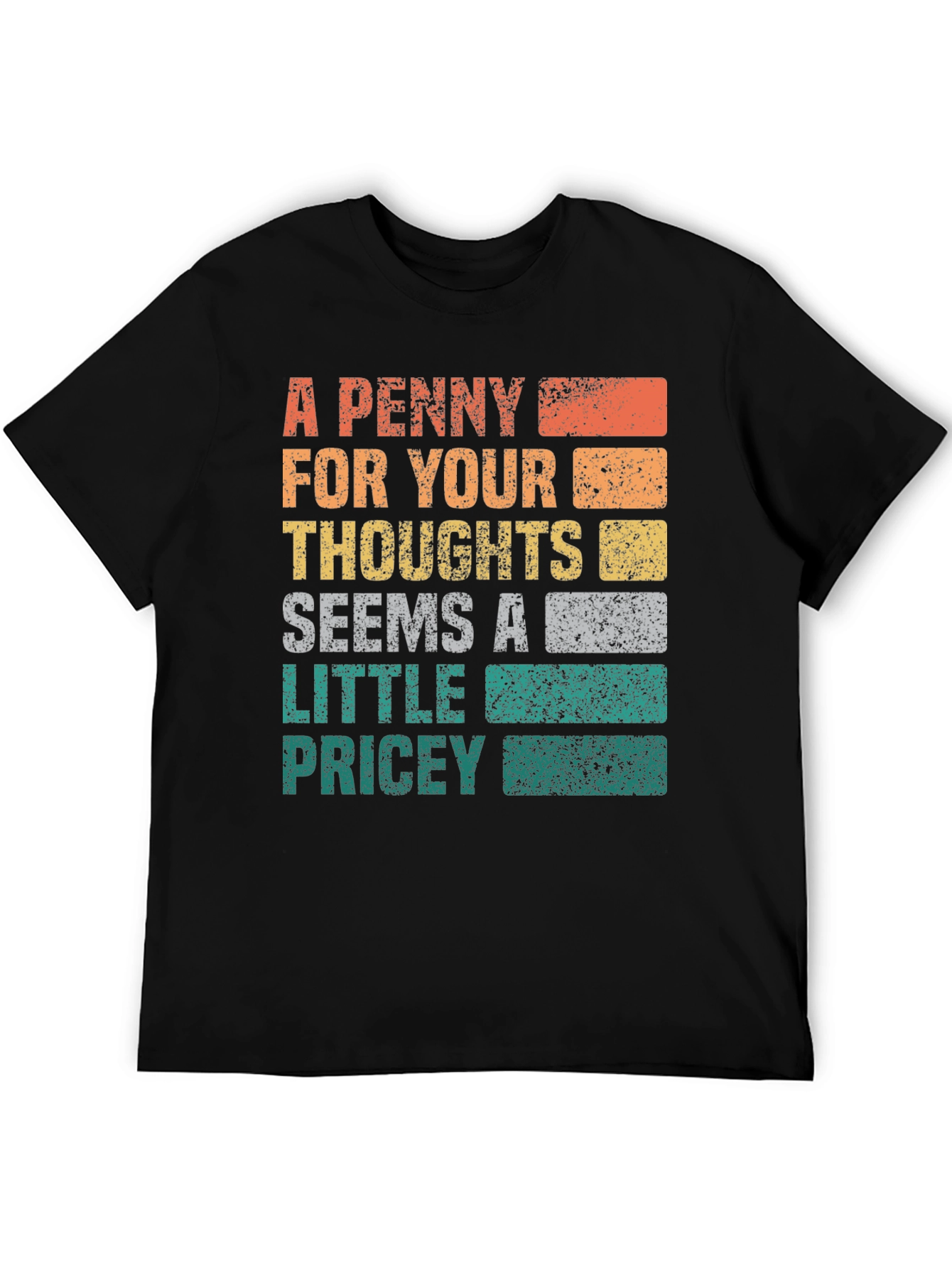 Black A Penny For Your Thoughts Graphic Tee view 5