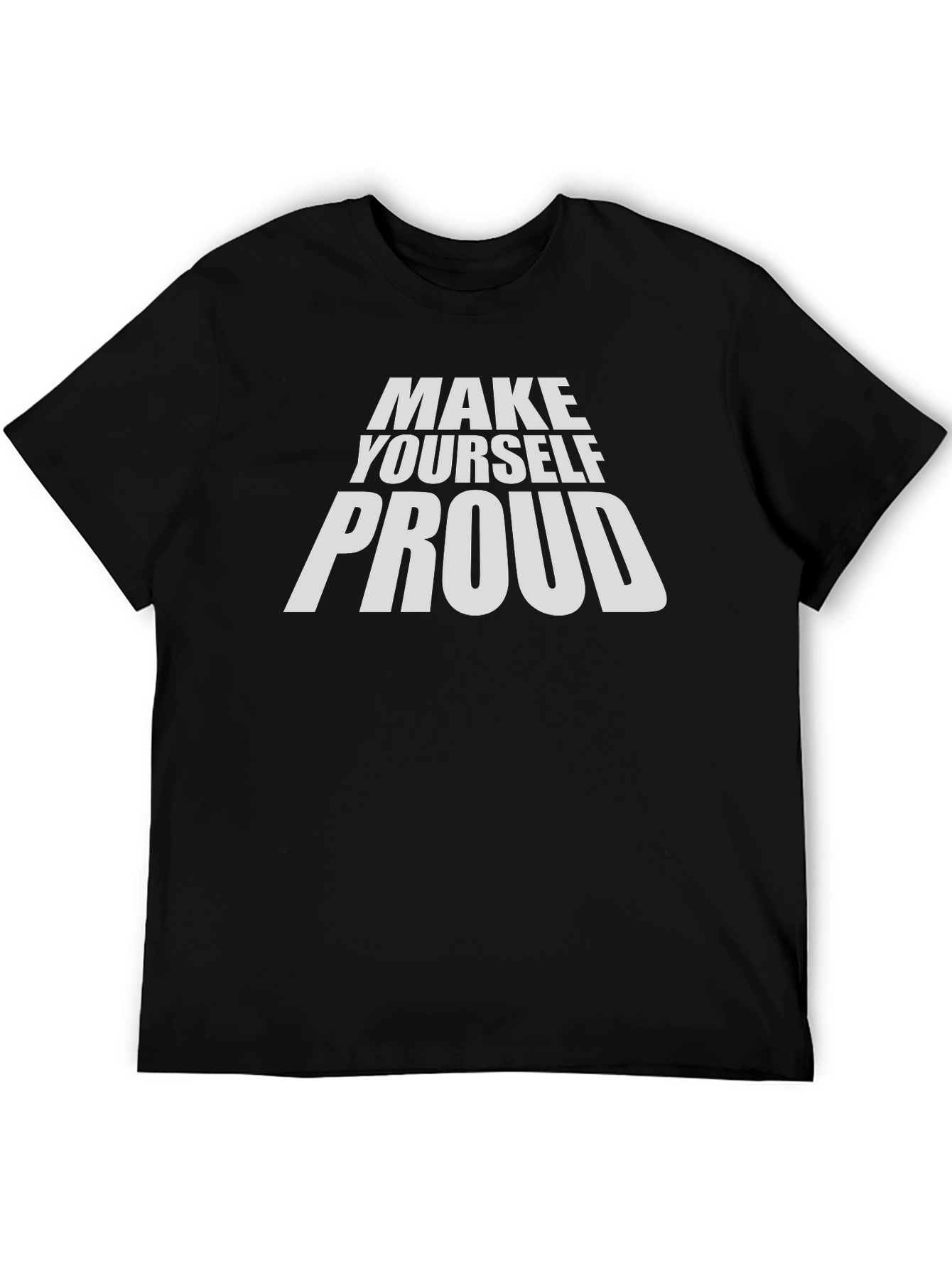 Black Make Yourself Proud Graphic Tee - Black view 5