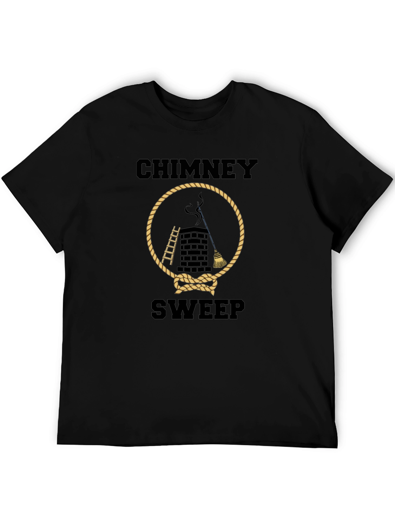 Black Chimney Sweep T-Shirt - Graphic Tee view 5