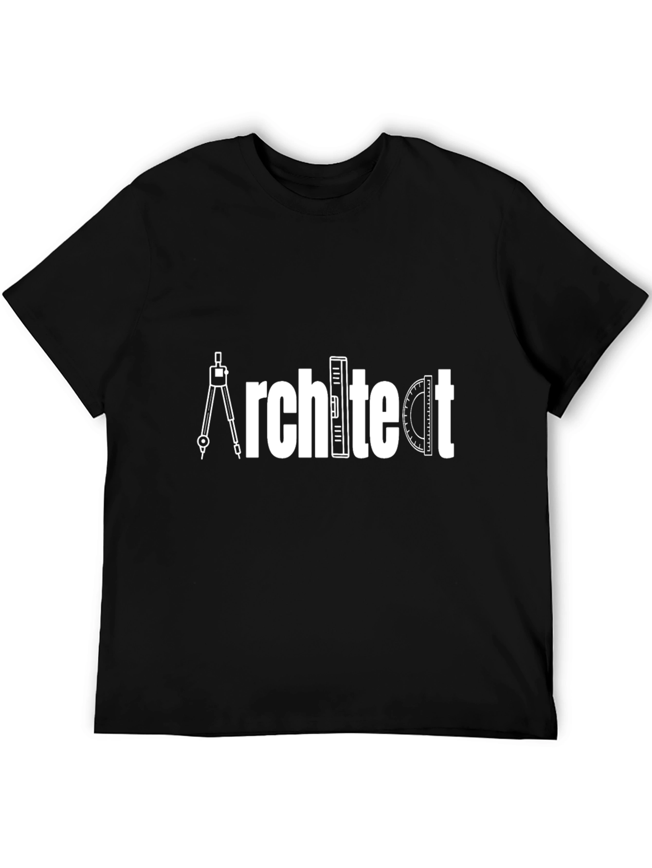 Black Architect Graphic Tee - Black Cotton T-Shirt view 5