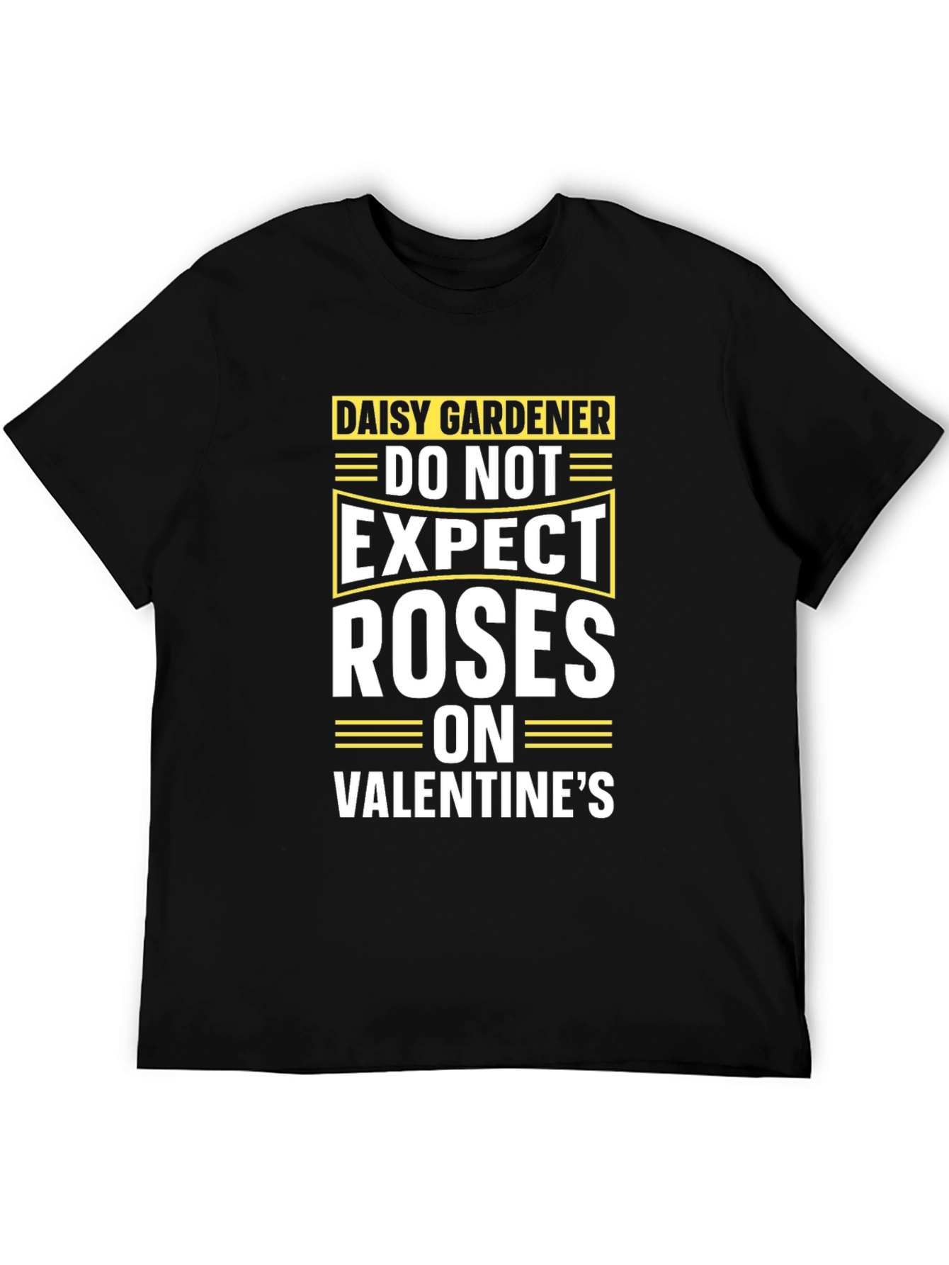 Black Daisy Gardener Valentine's T-Shirt view 5