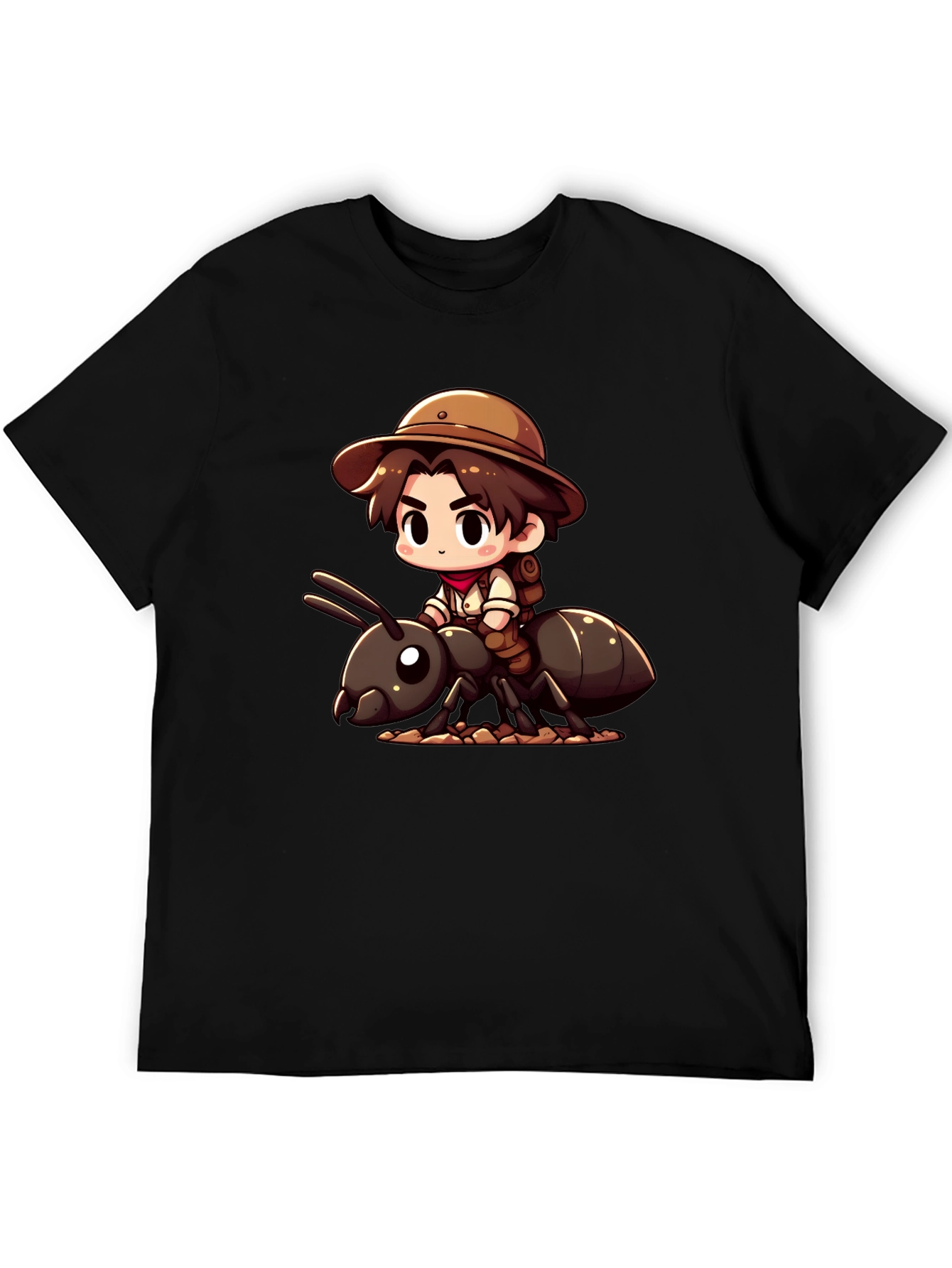 Black Adventurer Ant Rider T-Shirt view 5