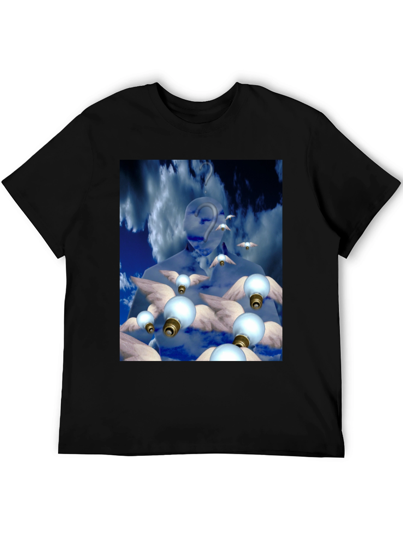 Black Surreal Dreamscape Graphic Tee view 5