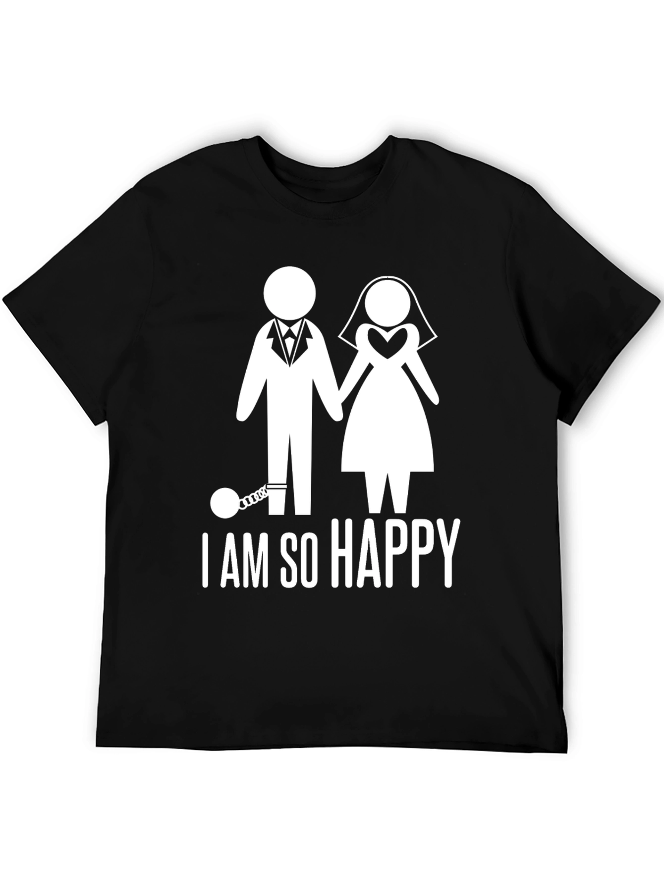 Black Happily Ever After T-Shirt - I am So Happy! view 5