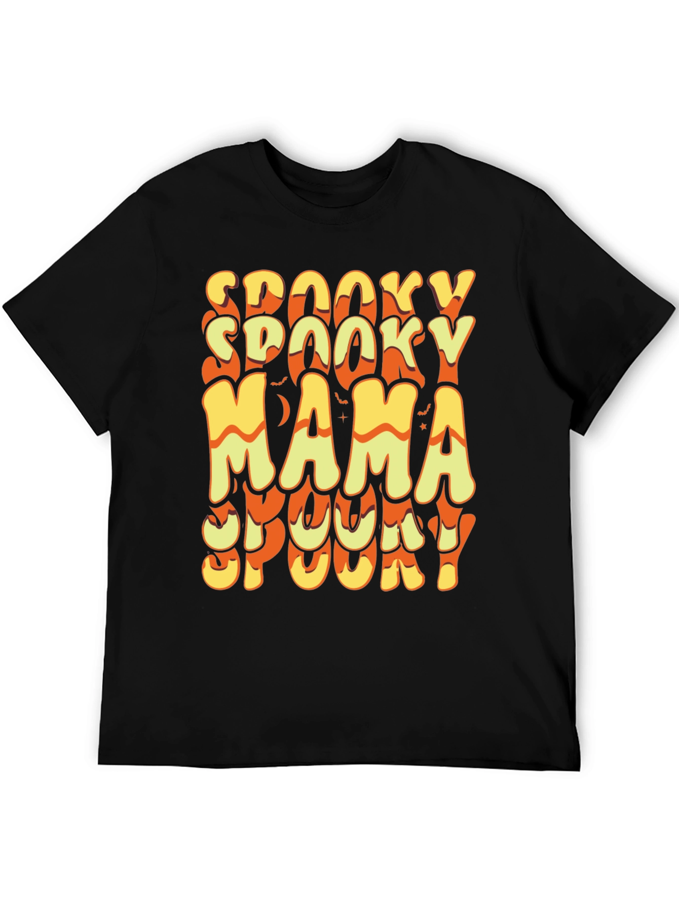 Black Spooky Mama Halloween T-Shirt view 5