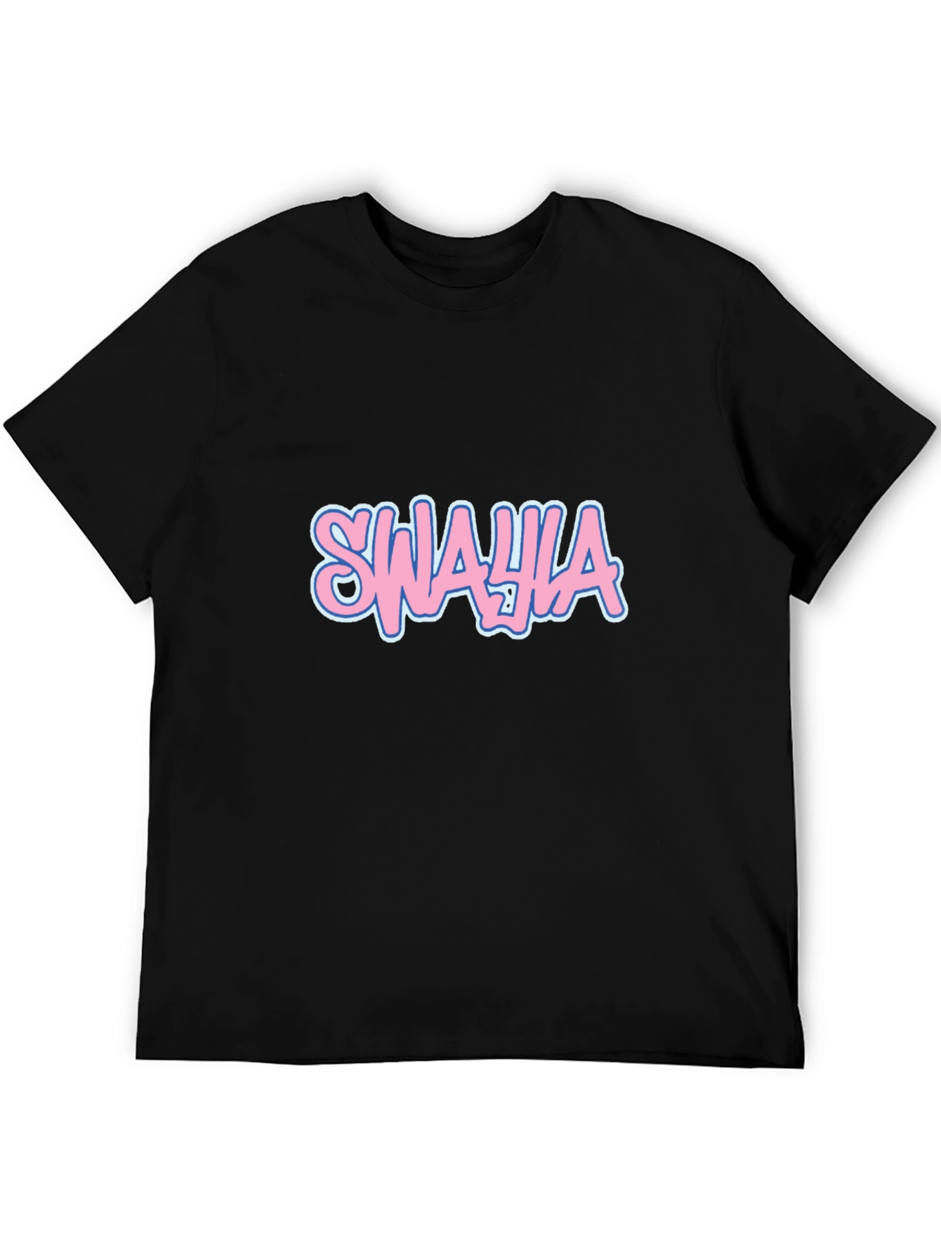 Black Swahia Graphic Black T-Shirt view 5