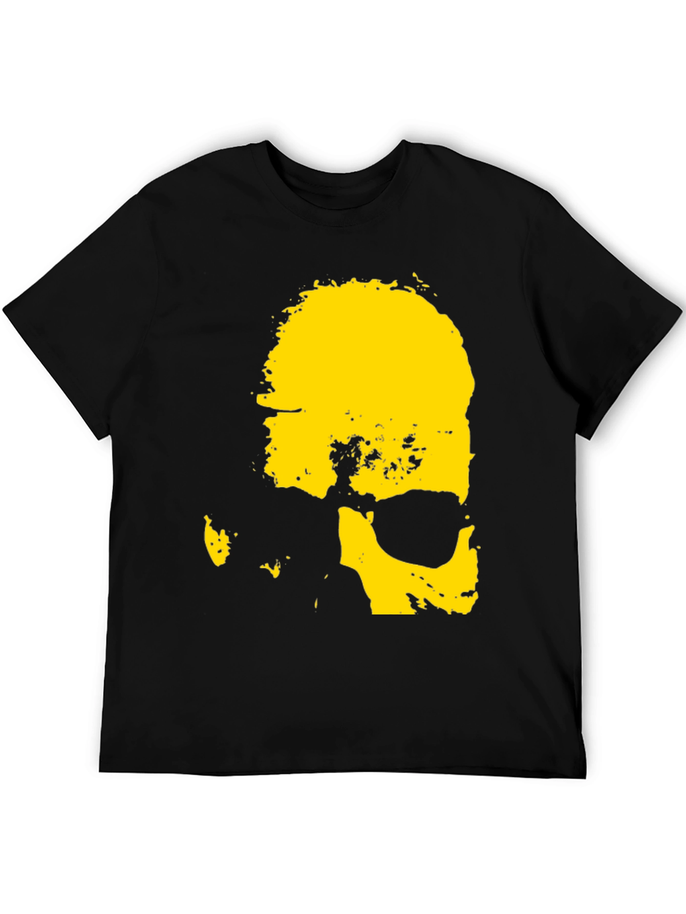 Black Skull Graphic Black T-Shirt view 5