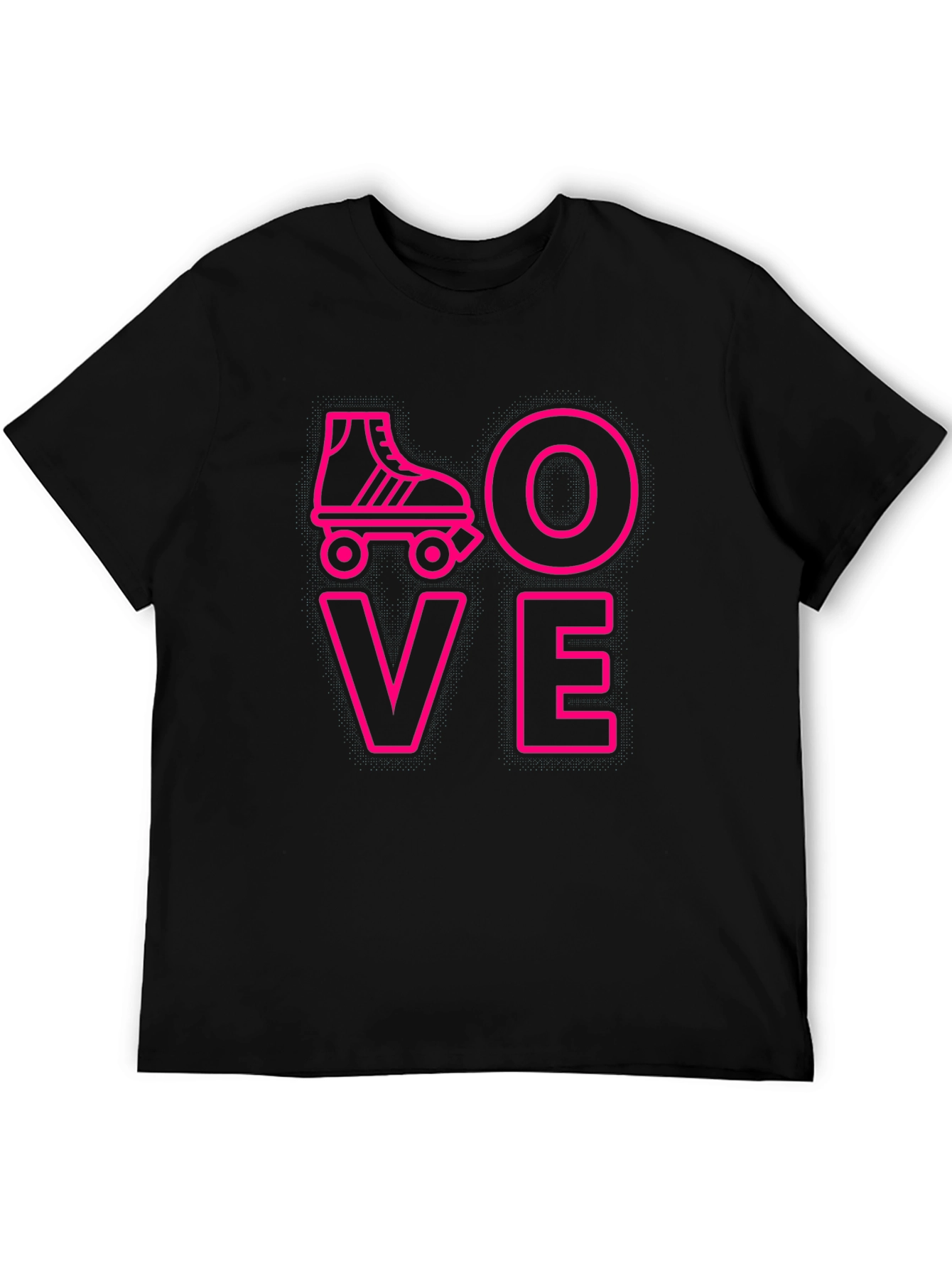 Black Love Roller Skating T-Shirt view 5