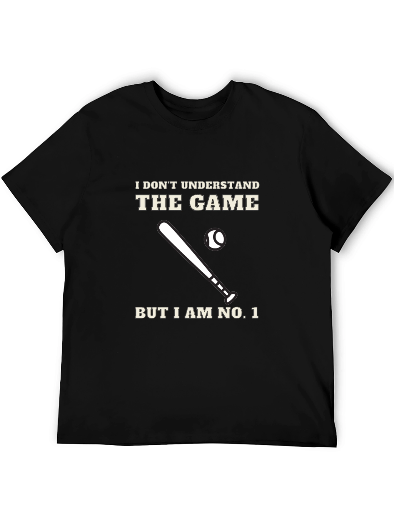 Black Funny Baseball T-Shirt - I Don't Understand The Game view 5