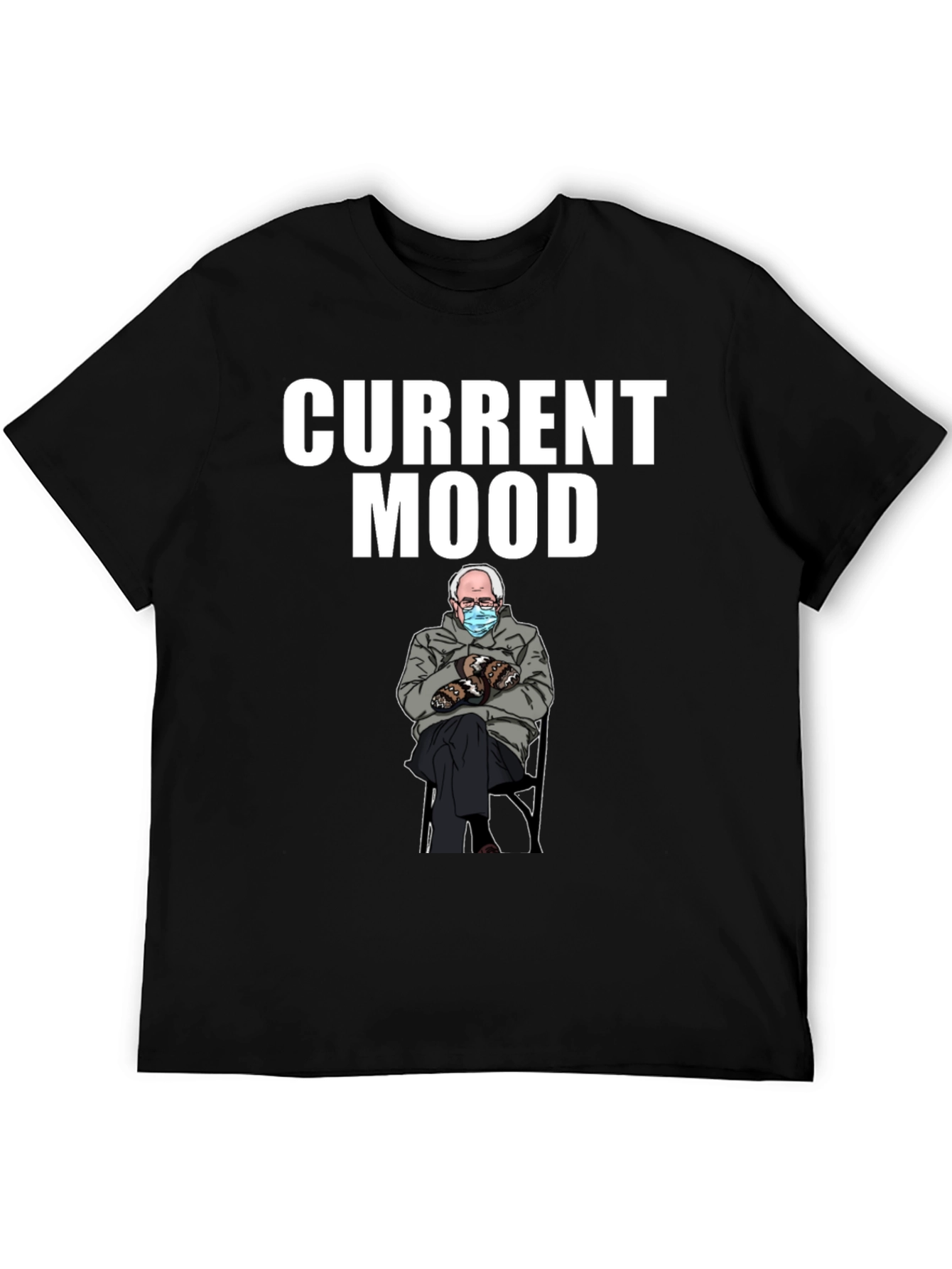 Black Current Mood Bernie T-Shirt view 5