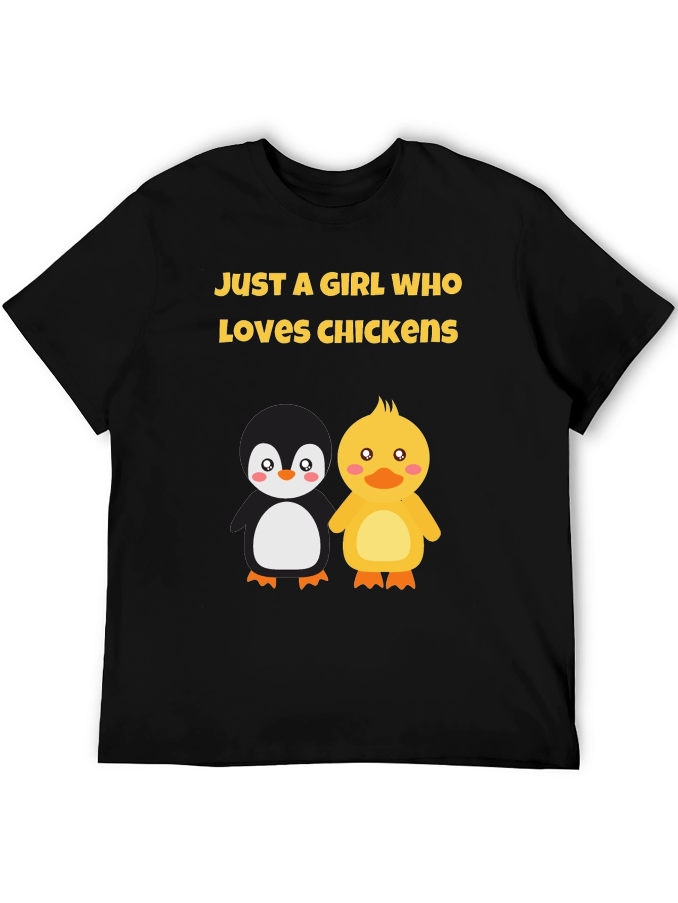Black Girl Who Loves Chickens Graphic Tee view 5