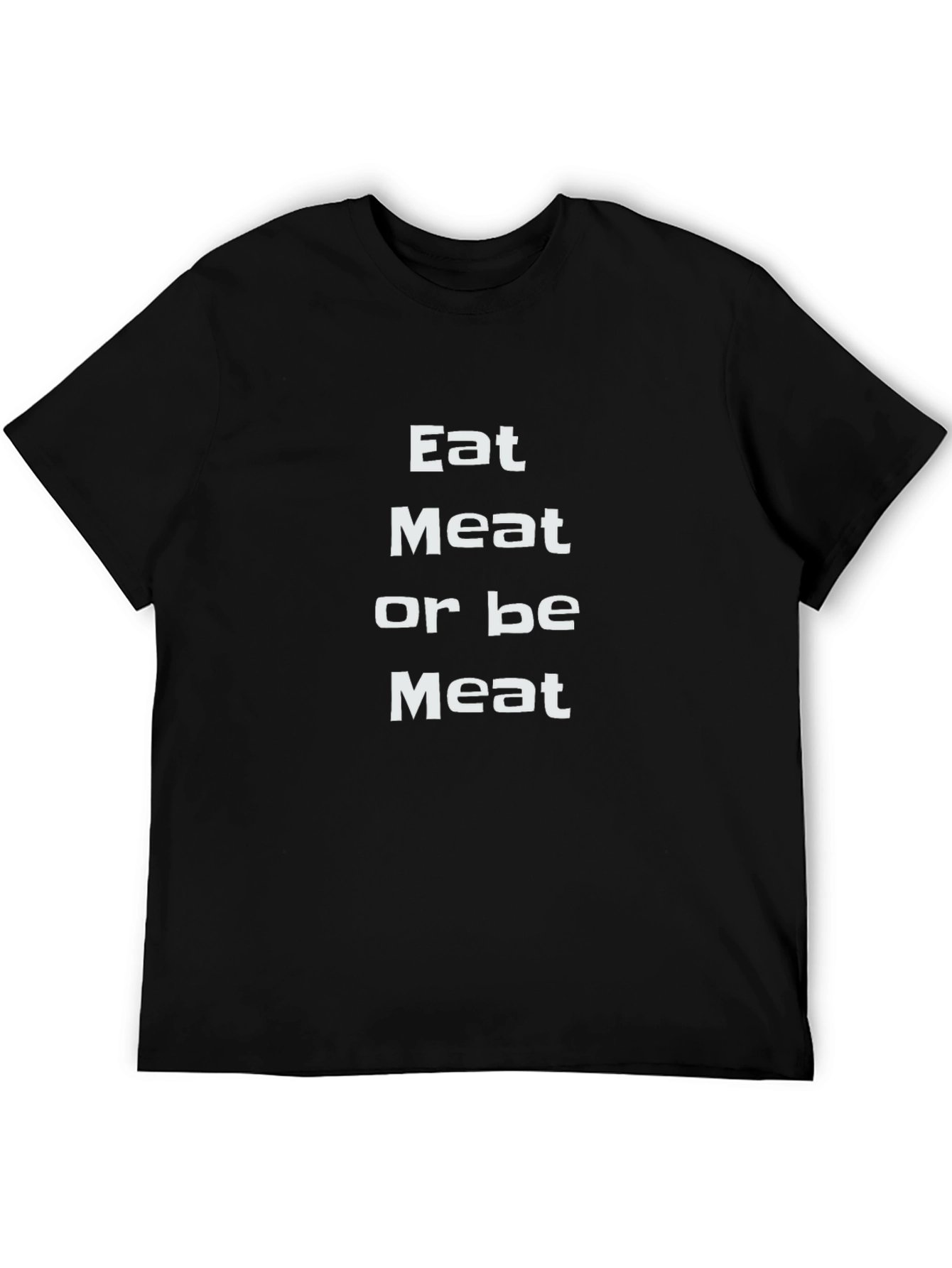 Black Eat Meat T-Shirt - Bold Statement Tee view 5