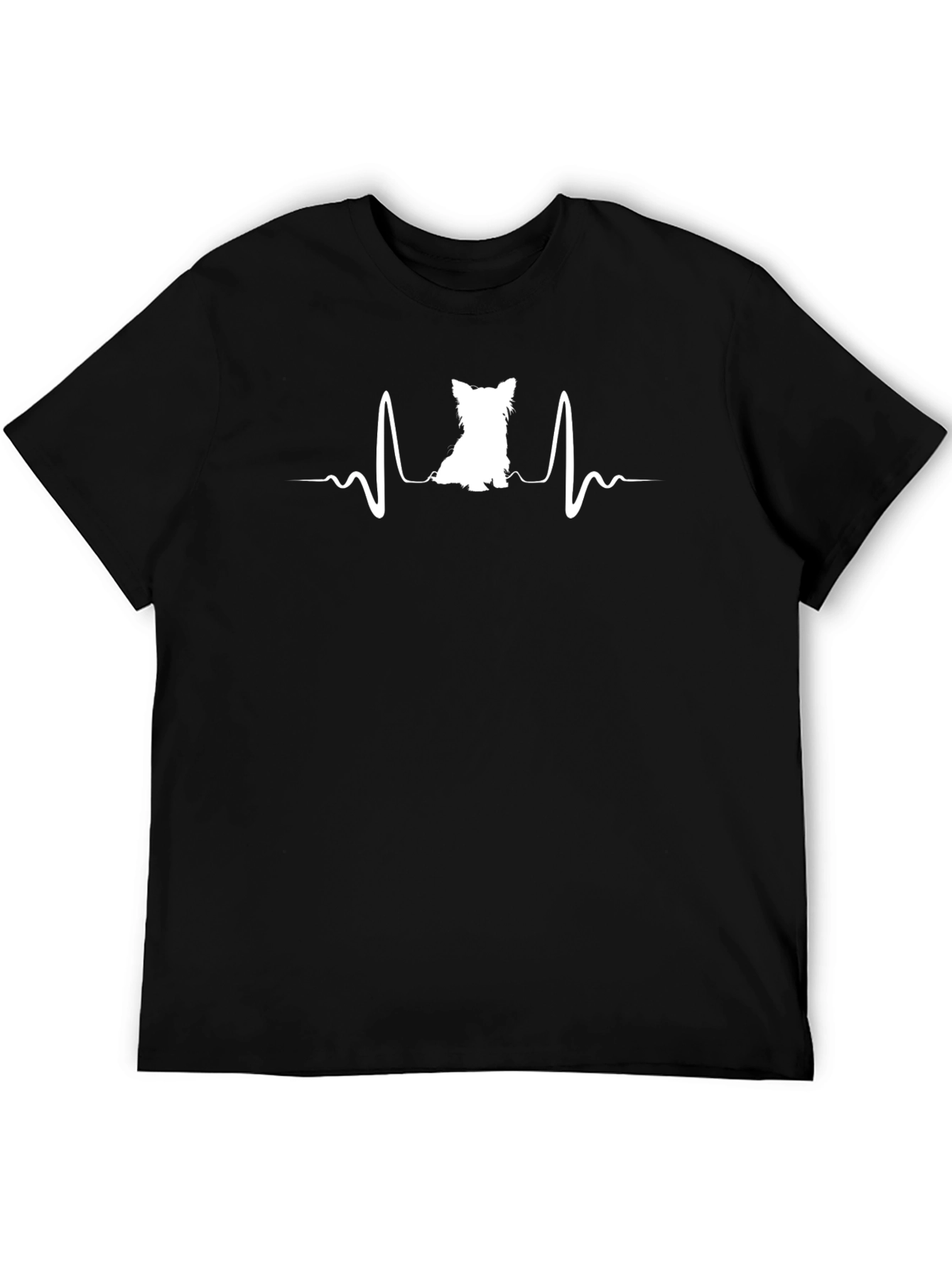 Black Dog Heartbeat T-Shirt - Perfect for Dog Lovers! view 5