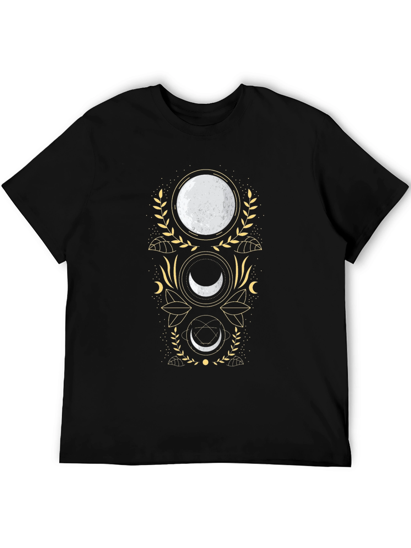 Mystic Moon Phases Black T-Shirt - 5