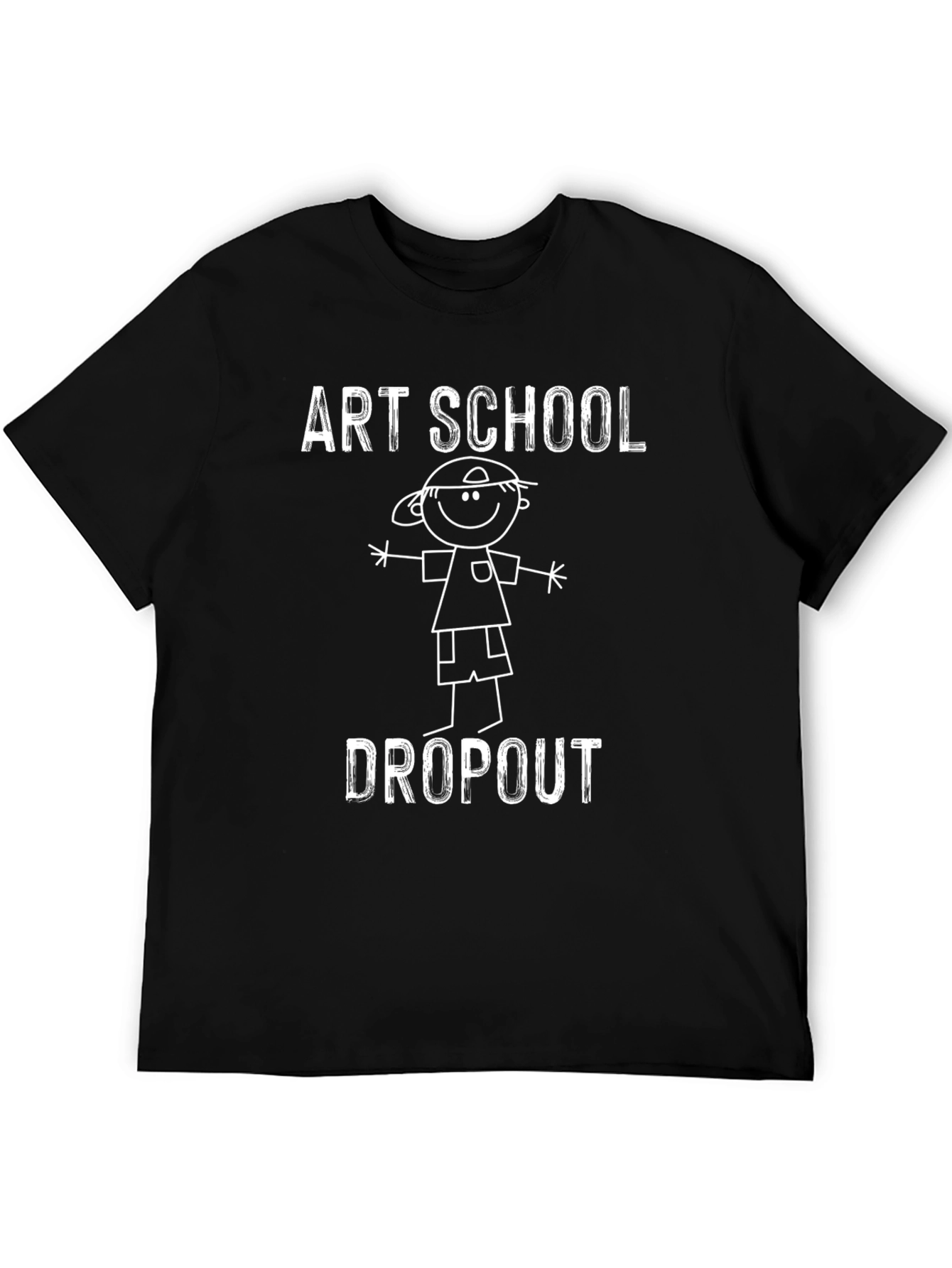 Black Art School Dropout Graphic T-Shirt view 5