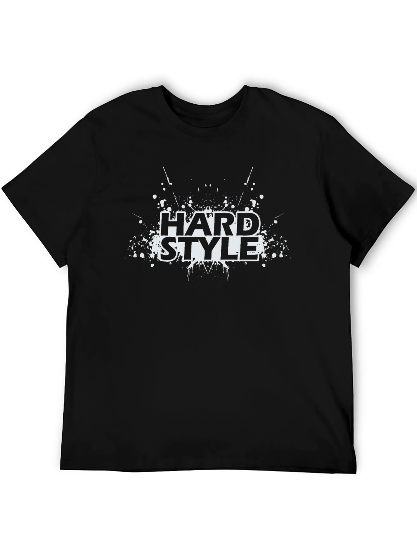 Black Hardstyle Graphic Print Black T-Shirt view 5