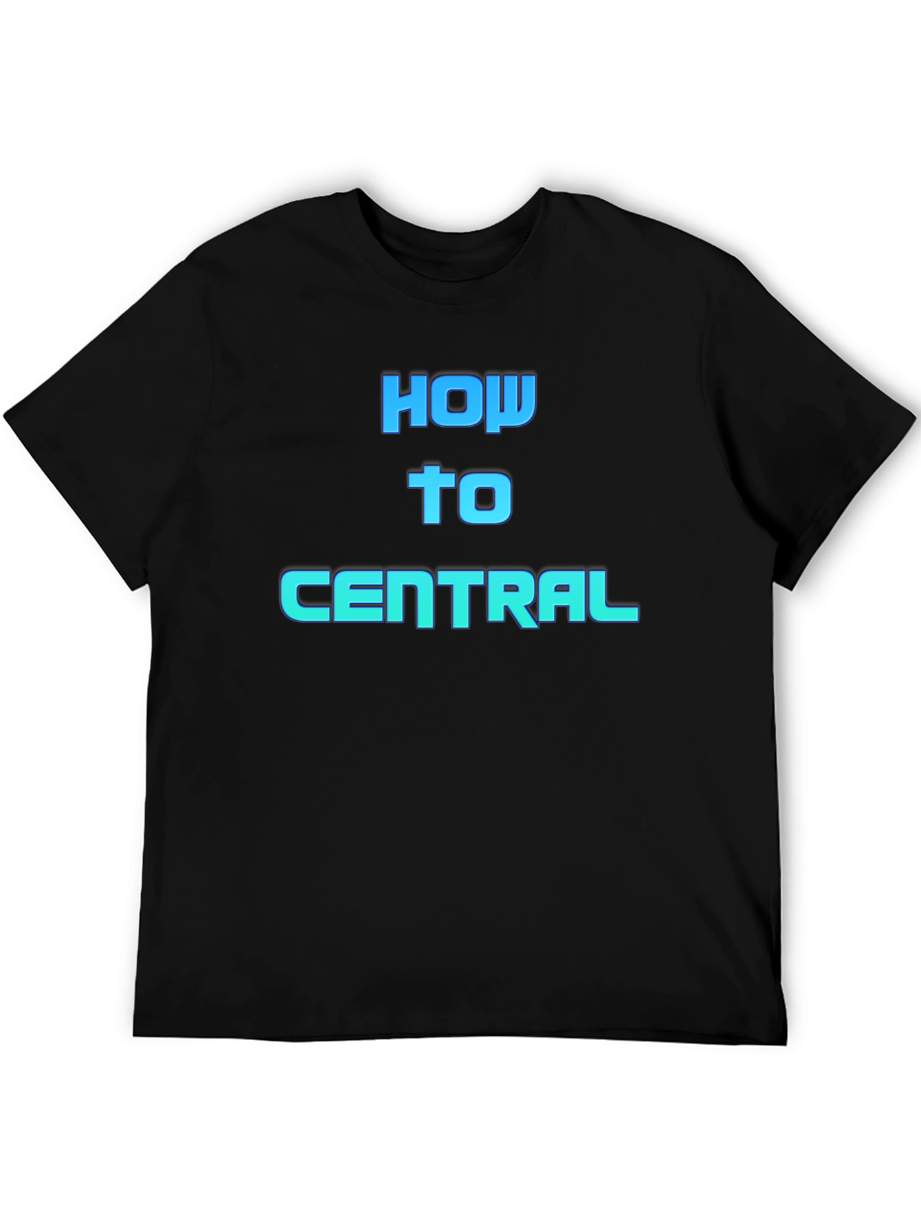 Black How To Central Graphic Tee - Black Cotton Blend view 5