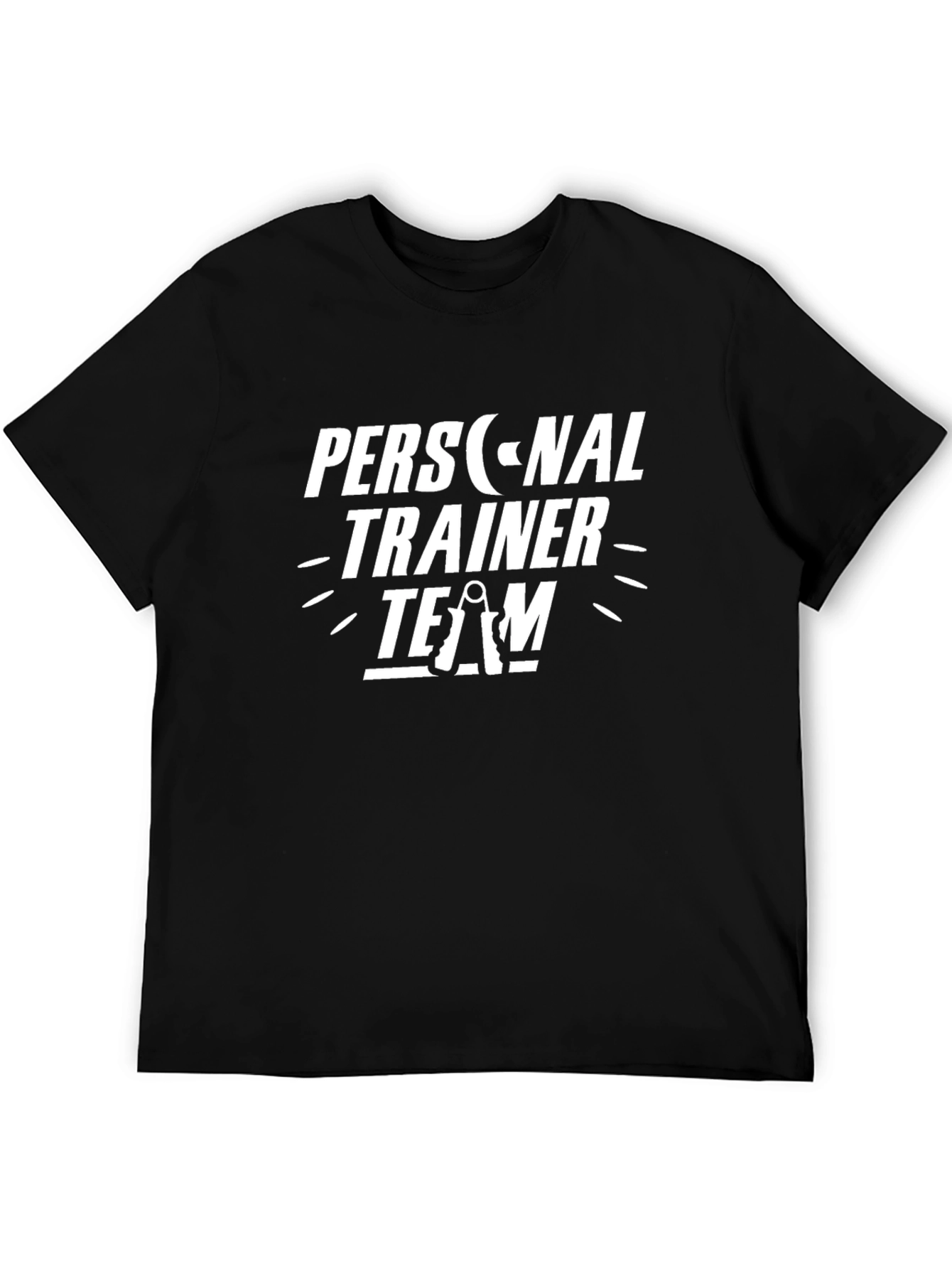 Black Personal Trainer Team Black T-Shirt Fitness Workout Gym view 5