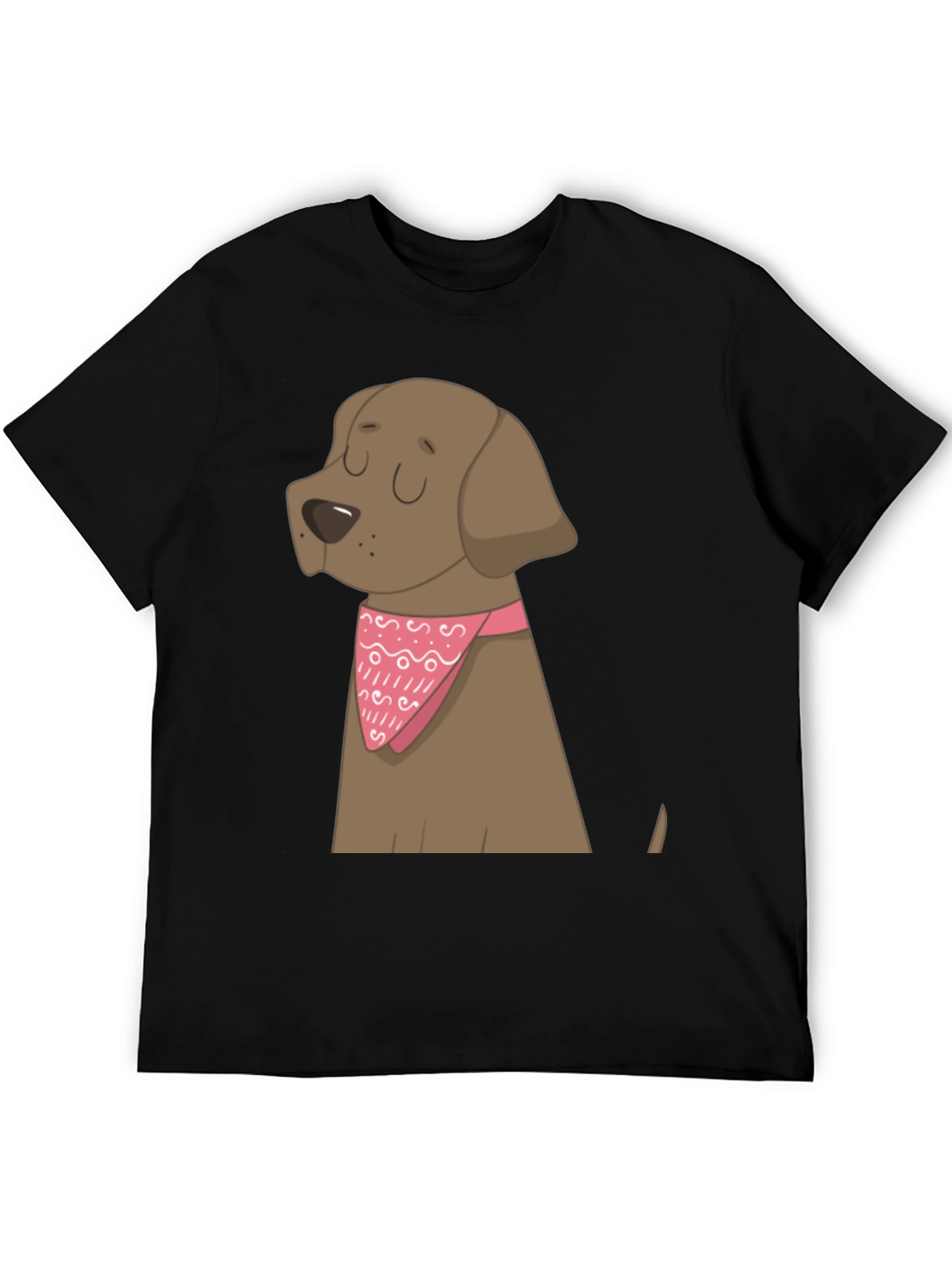 Black Dog Graphic T-Shirt, Black Cotton Blend view 5