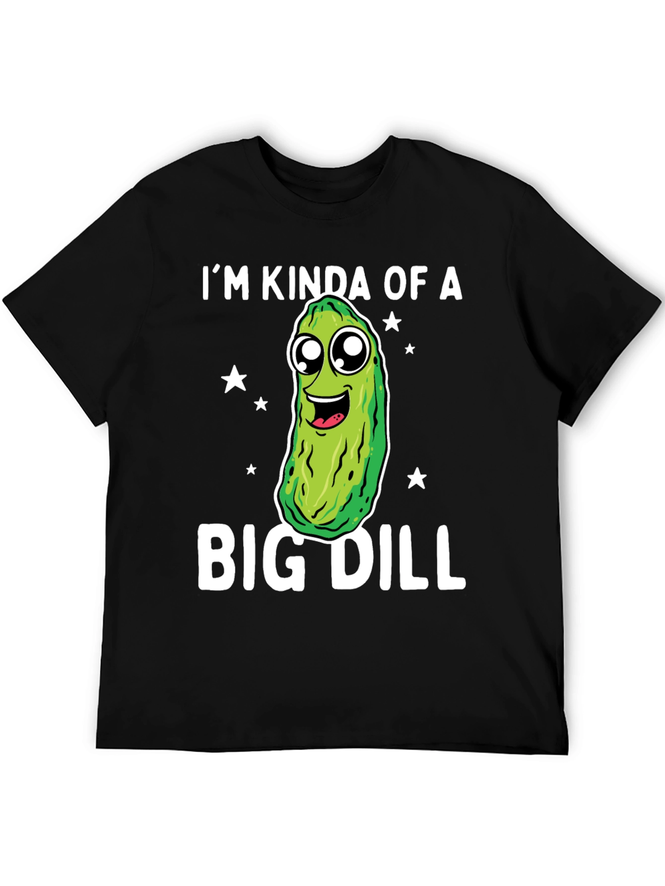 Black Big Dill Funny Graphic T-Shirt view 5