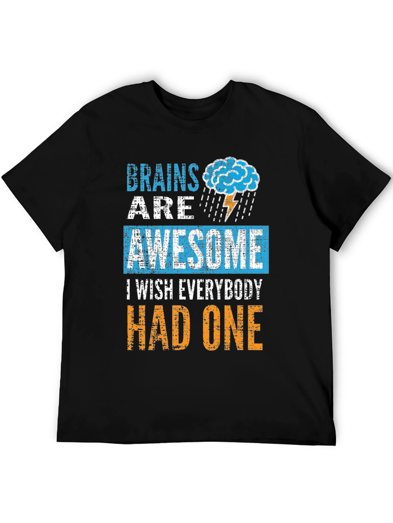 Black Brains Are Awesome T-Shirt view 5