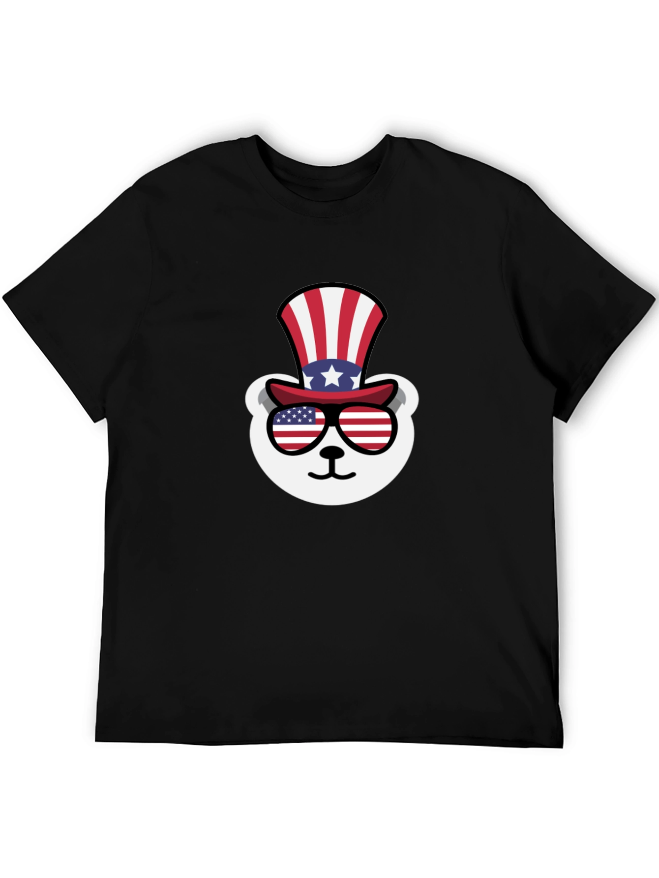 Black Patriotic Bear T-Shirt view 5