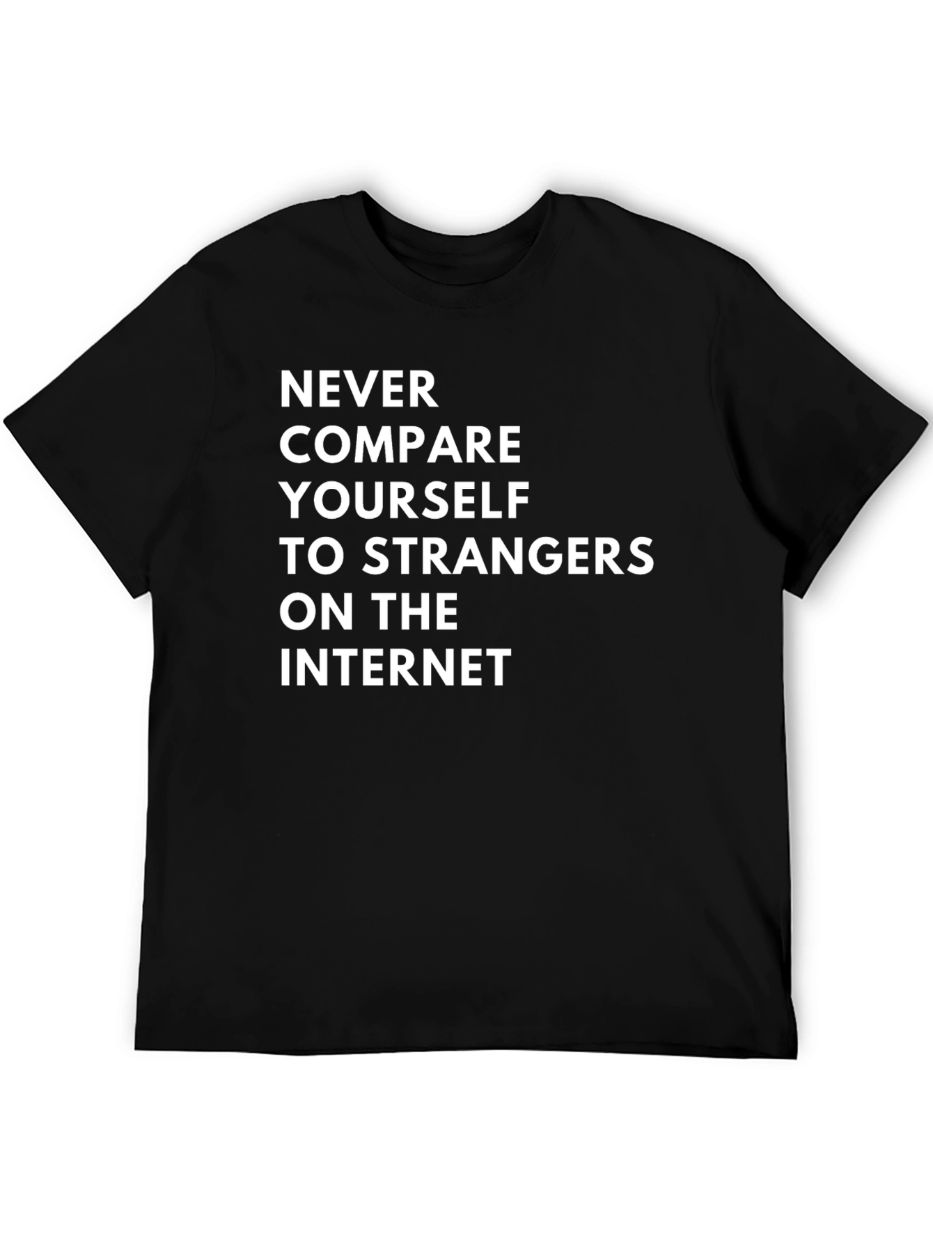 Black Never Compare T-Shirt - Funny Slogan Tee view 5