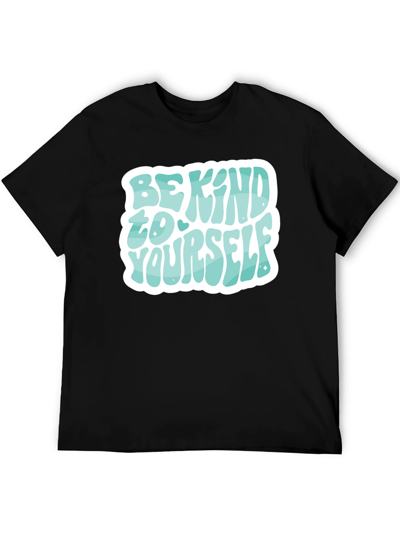 Black Be Kind to Yourself Graphic Tee view 5