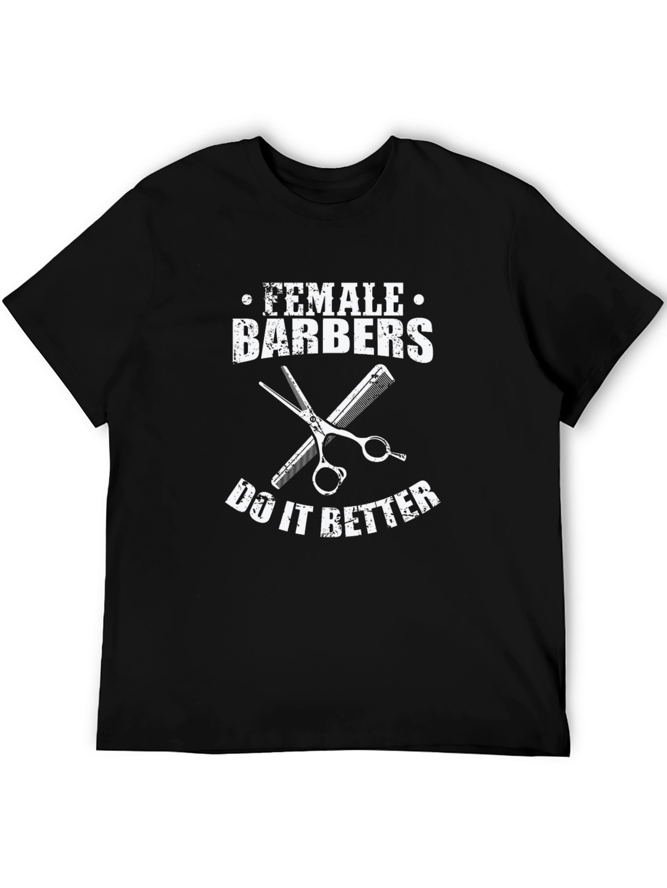 Black Female Barbers Do It Better T-Shirt view 5