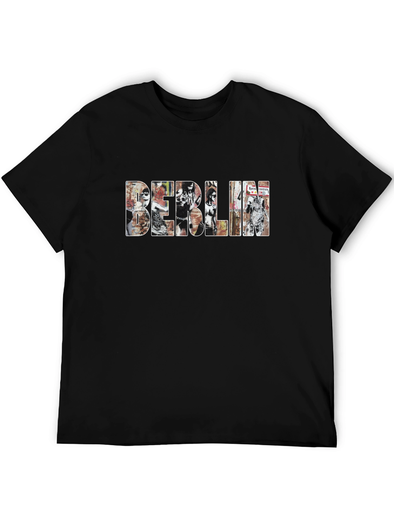 Black Berlin Graphic Print Black T-Shirt view 5